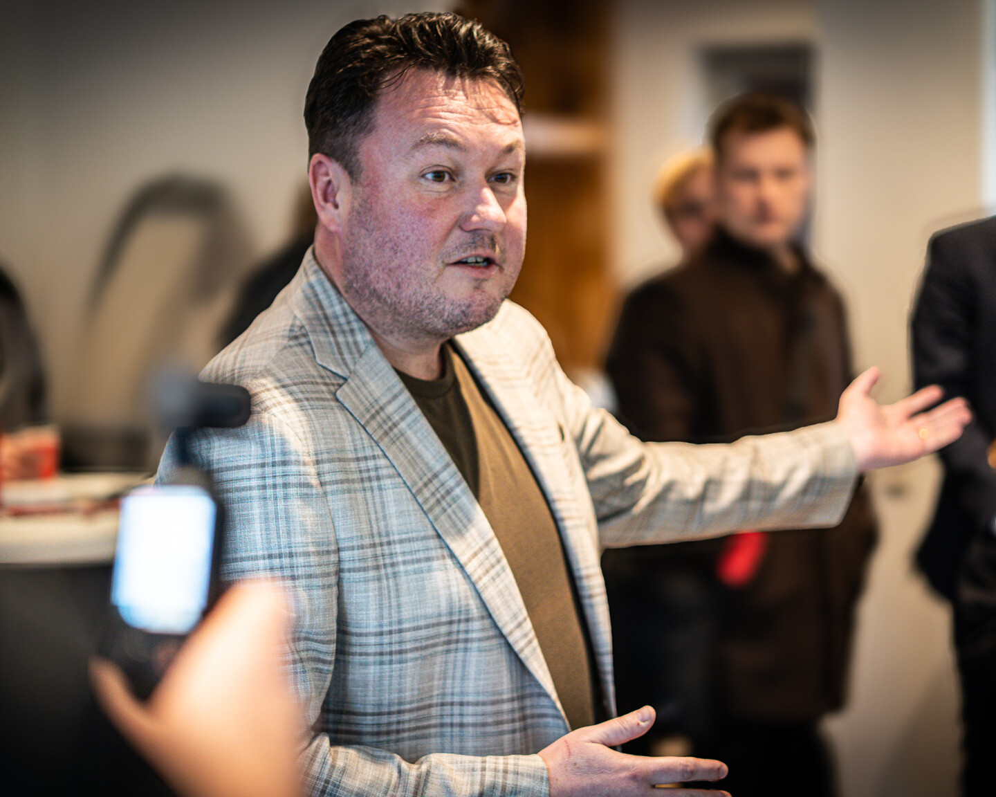 - Valgkampen er først rigtig i gang, når valgkontoret er åbent!, sagde Anders Kronborg. Foto: Fjodor Pedersen.