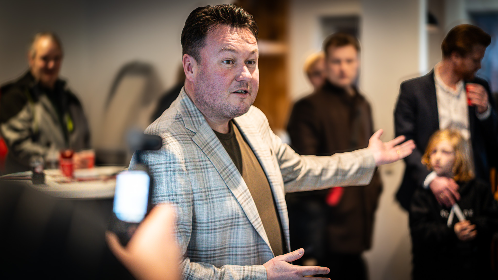 - Valgkampen er først rigtig i gang, når valgkontoret er åbent!, sagde Anders Kronborg. Foto: Fjodor Pedersen.
