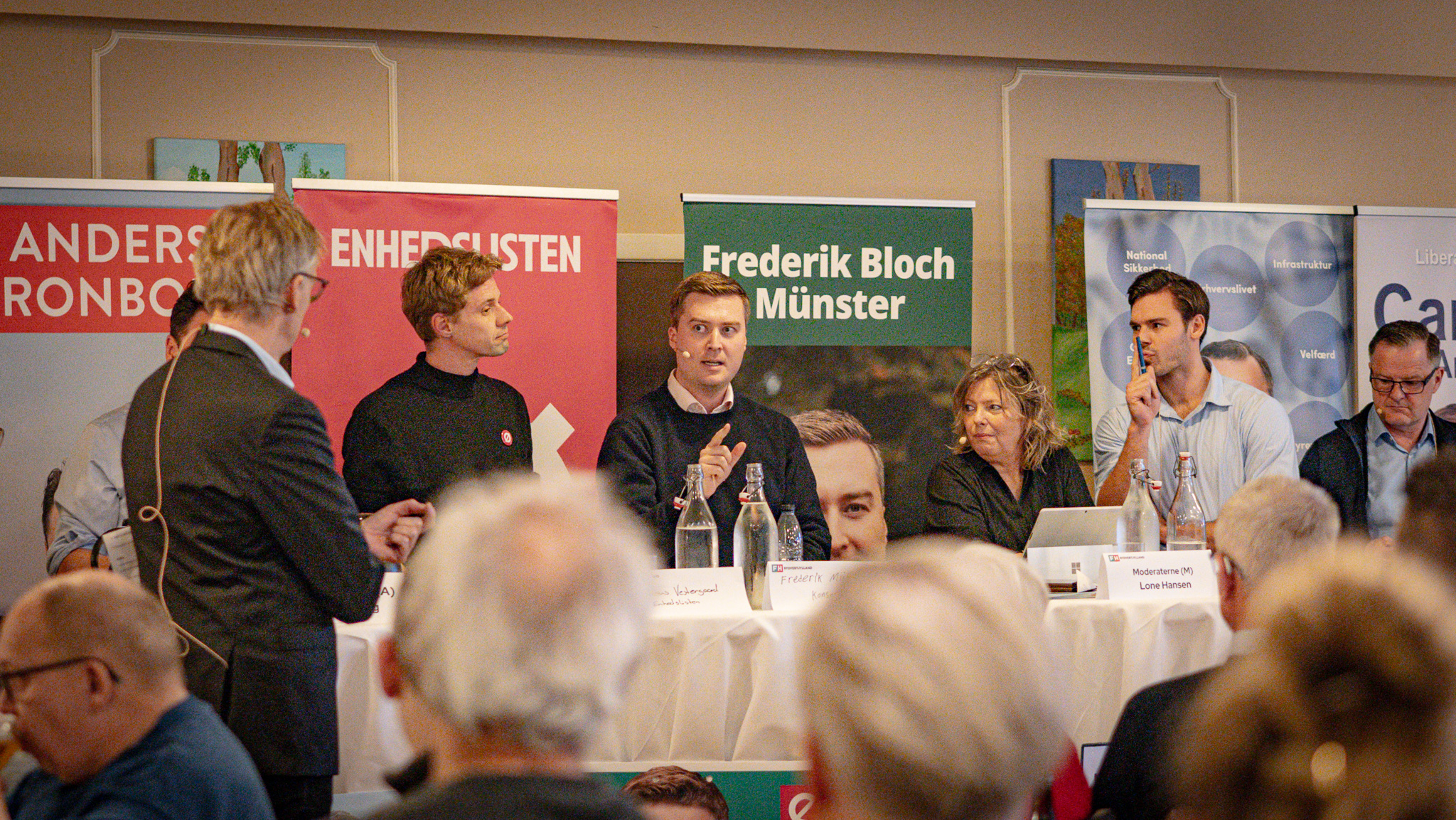 Valgdebat på Jerne Kro, torsdag den 19. marts 2026. Foto: Fjodor Pedersen.