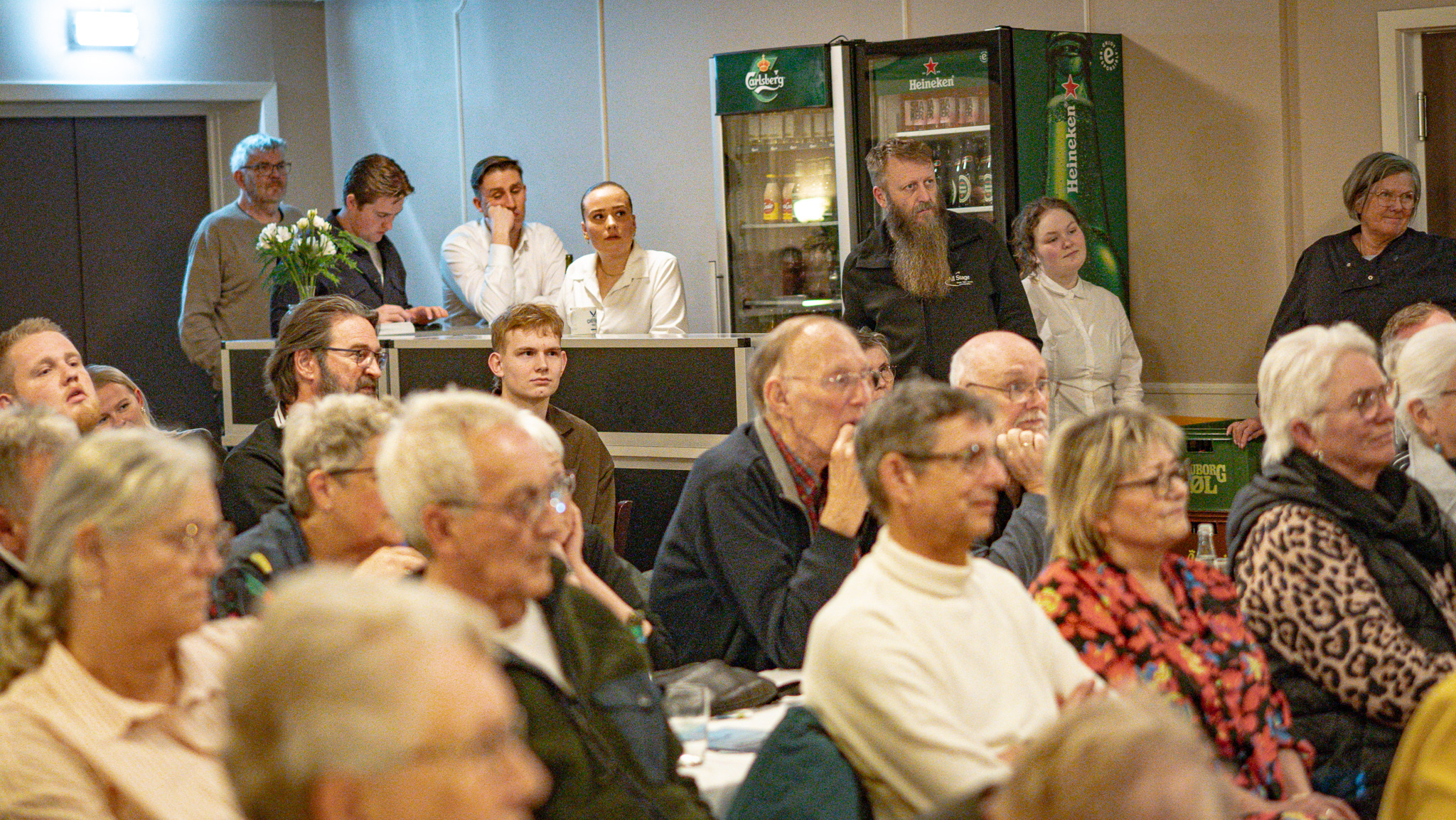 Valgdebat på Jerne Kro, torsdag den 19. marts 2026. Foto: Fjodor Pedersen.