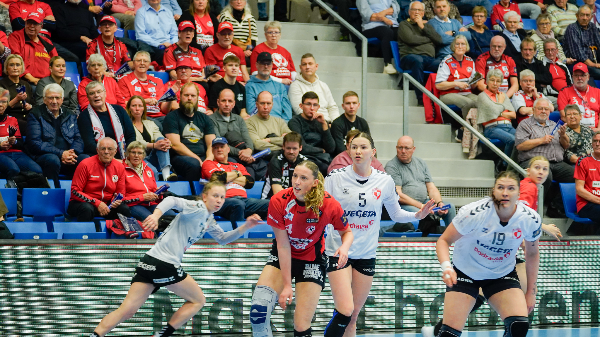 HC Podravka lagde sig ikke ned på forhånd - men Team Esbjerg kørte sejren i hus. Foto: Fjodor Pedersen.
