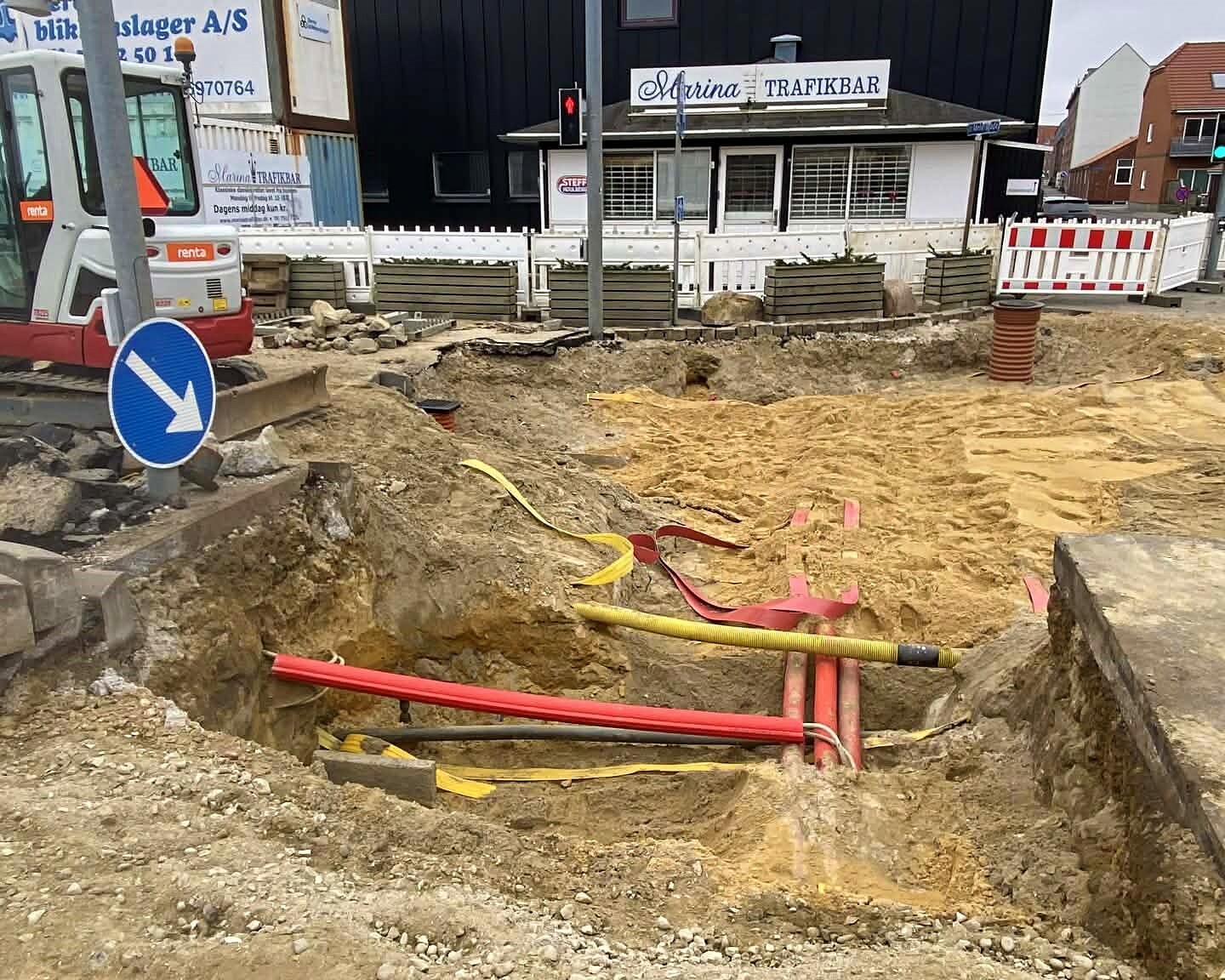 Det nuværende gravearbejde er tæt på en afslutning - men afløses snart af et nyt. Foto: Johnny Tauman.