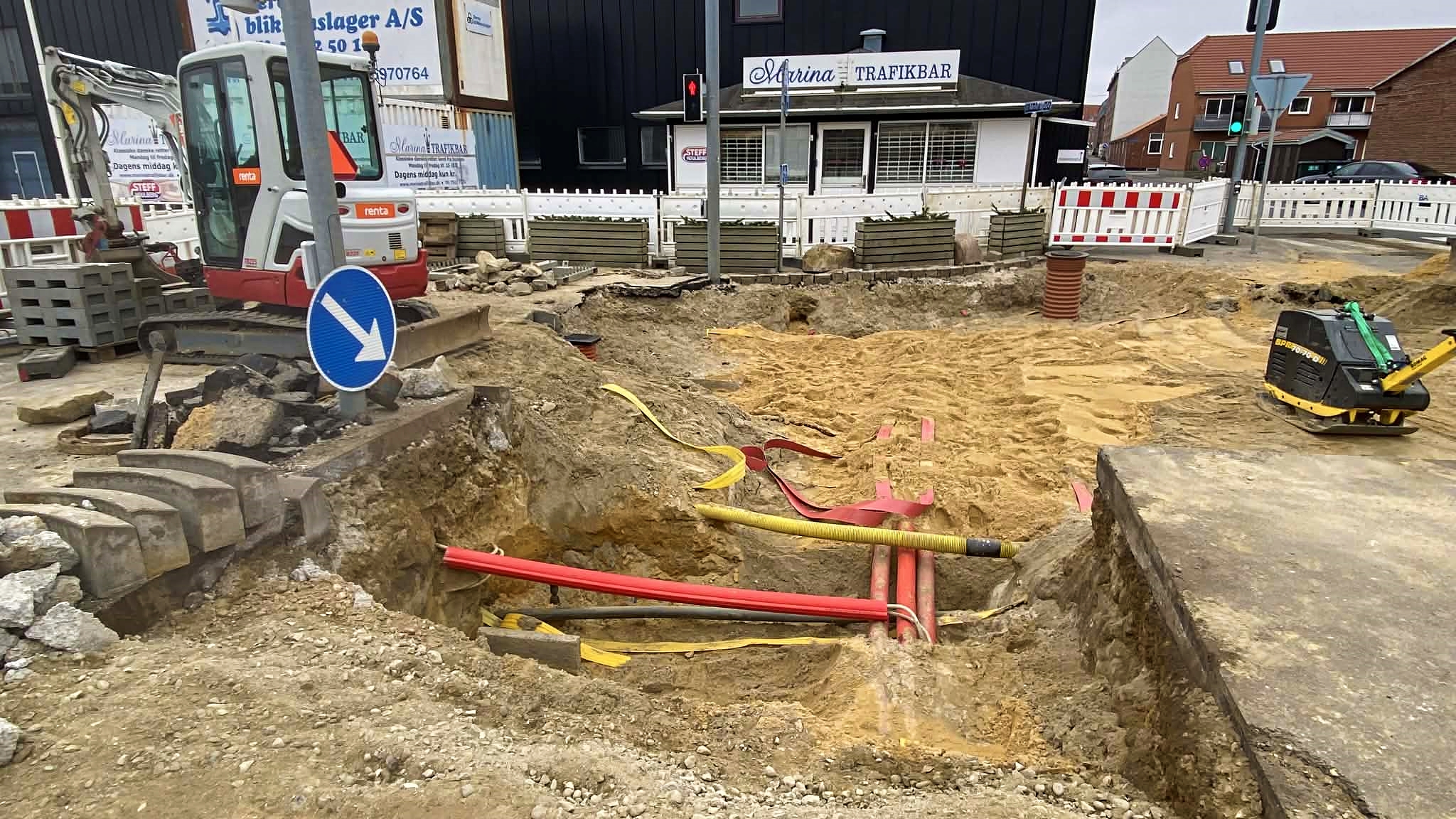 Det nuværende gravearbejde er tæt på en afslutning - men afløses snart af et nyt. Foto: Johnny Tauman.