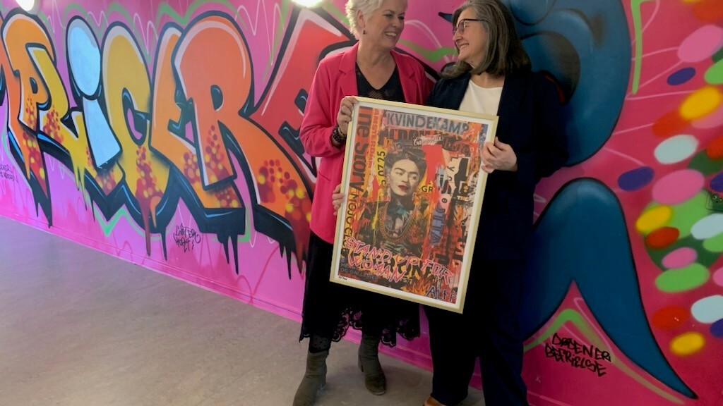 Prisvinder Ozana Moro Pehlic (th) sammen med Tatjana Johnsson, der indstillede hende. Privatfoto.