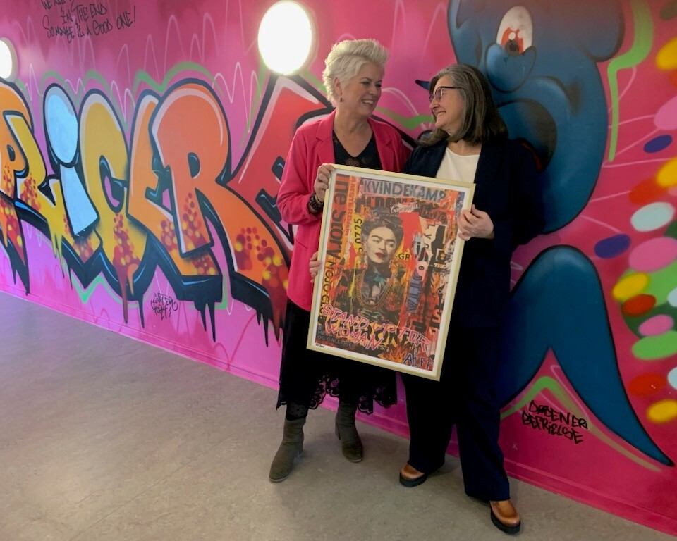 Prisvinder Ozana Moro Pehlic (th) sammen med Tatjana Johnsson, der indstillede hende. Privatfoto.