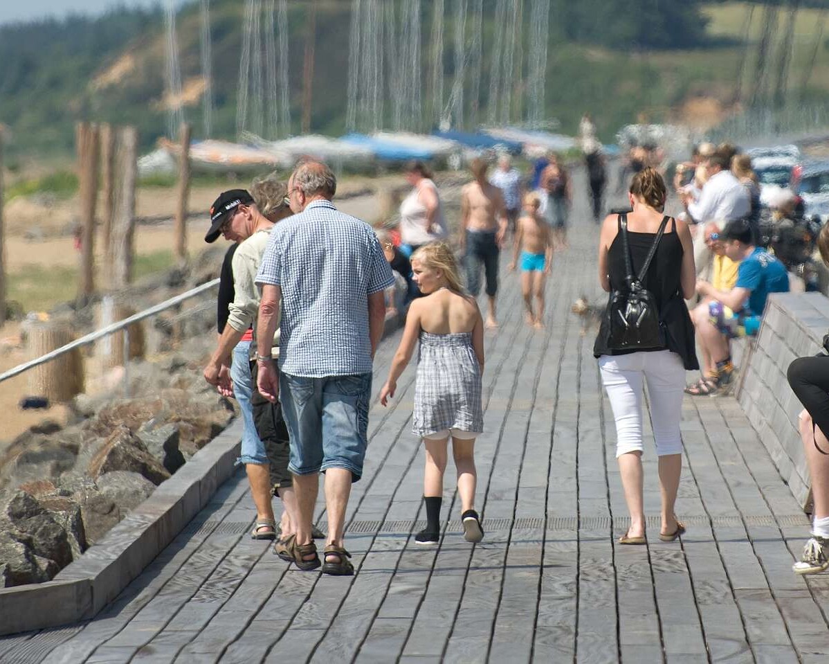 Strandpromenaden i Hjerting. Arkivfoto: Esbjerg Kommune.