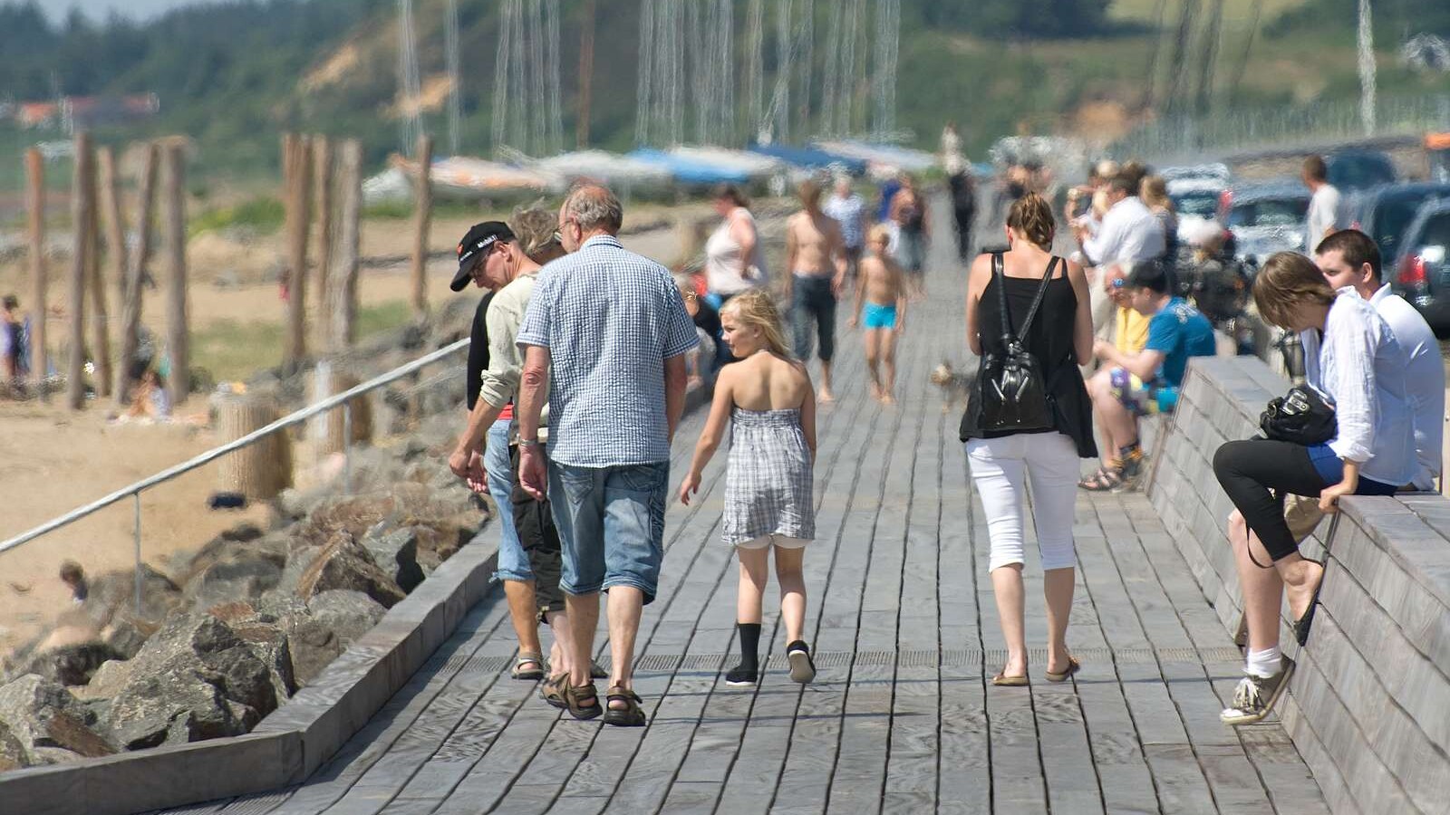 Strandpromenaden i Hjerting. Arkivfoto: Esbjerg Kommune.