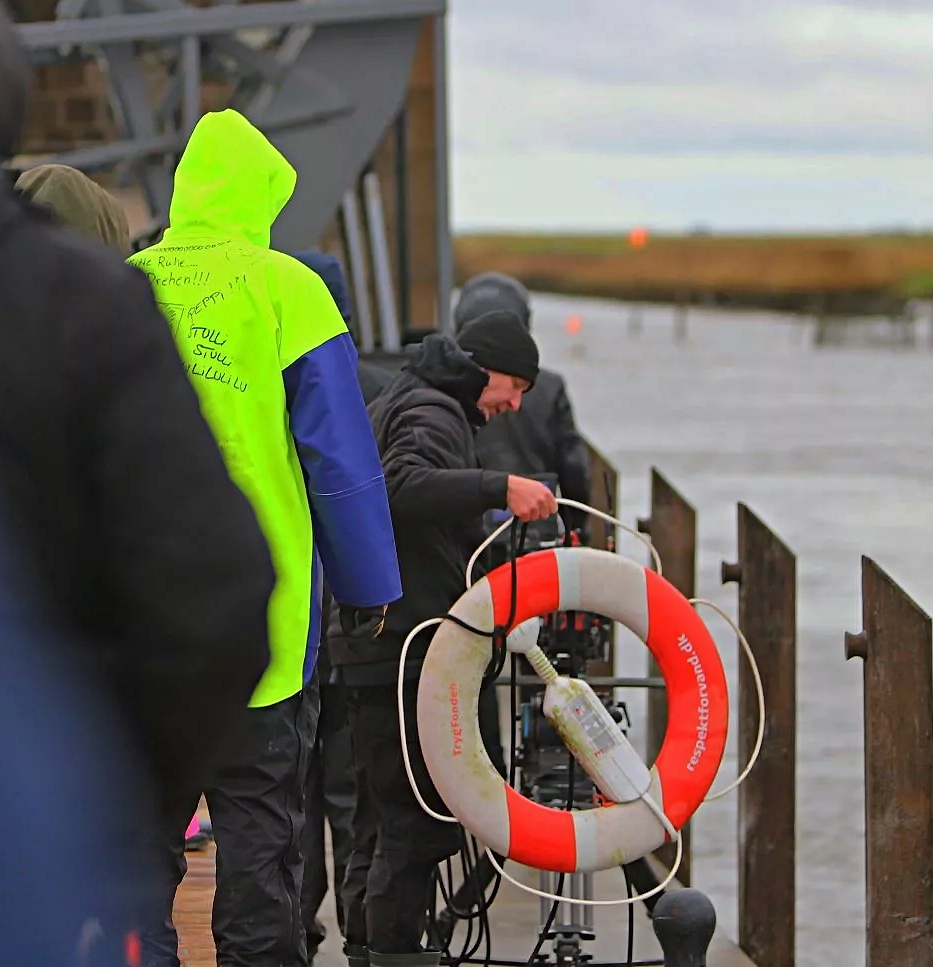 Sikkerheden var i top under optagelserne, der varede flere timer, men blot indgik i filmen som en scene på under et minut. Foto: Johnny Tauman.