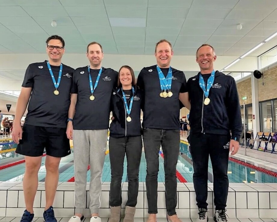 Fra venstre: Paul Wolf, Jonas Mikkelsen, Natascha Venter, Henry Stokholm og Bo Jacobsen. Privatfoto.