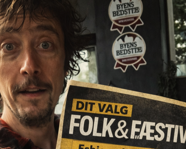 Casper Mikkelsen er gået aktivt ind i valgkampen. Pressefoto.