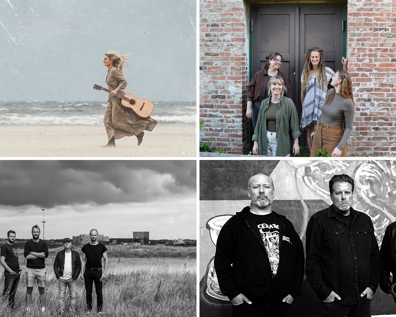 Lokale kræfter på scenen: HÅNDHOLDT, Rævesøvn, FAR og SuperCollider står bag en alsidig koncertaften, når The Tobacco Club samler Esbjergs musikliv på Tobakken. Pressefoto