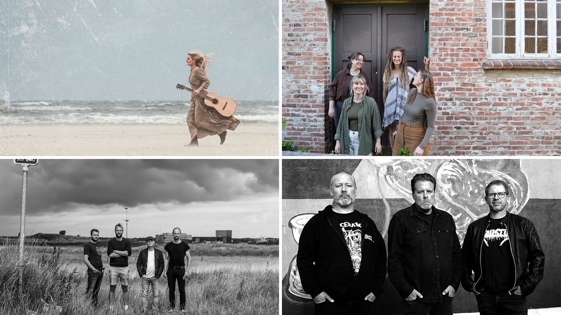 Lokale kræfter på scenen: HÅNDHOLDT, Rævesøvn, FAR og SuperCollider står bag en alsidig koncertaften, når The Tobacco Club samler Esbjergs musikliv på Tobakken. Pressefoto