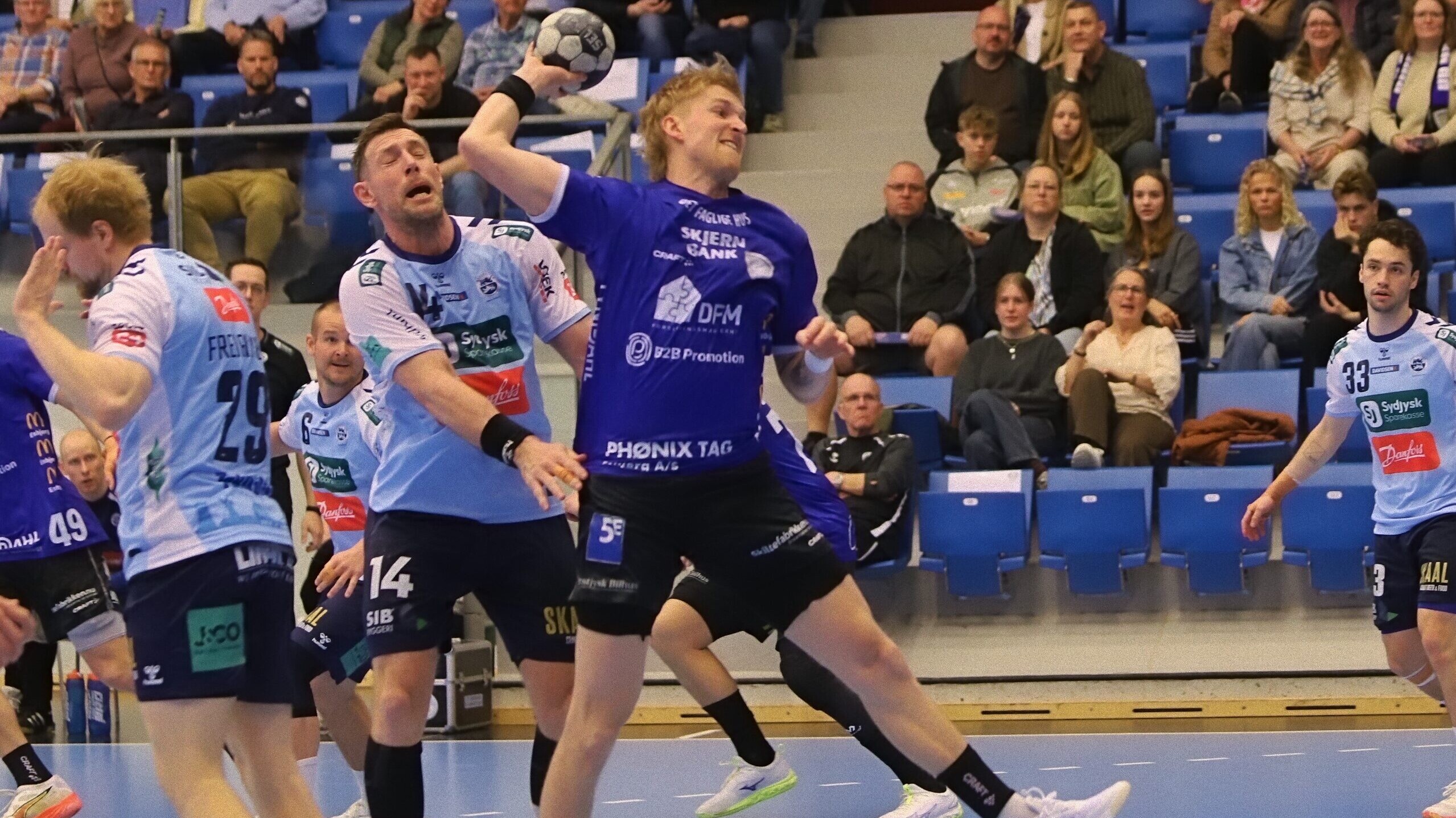 Ribe-Esbjerg er på jagt efter sejren imod træner Marc Uhds tidligere hold. Foto: Johnny Tauman.