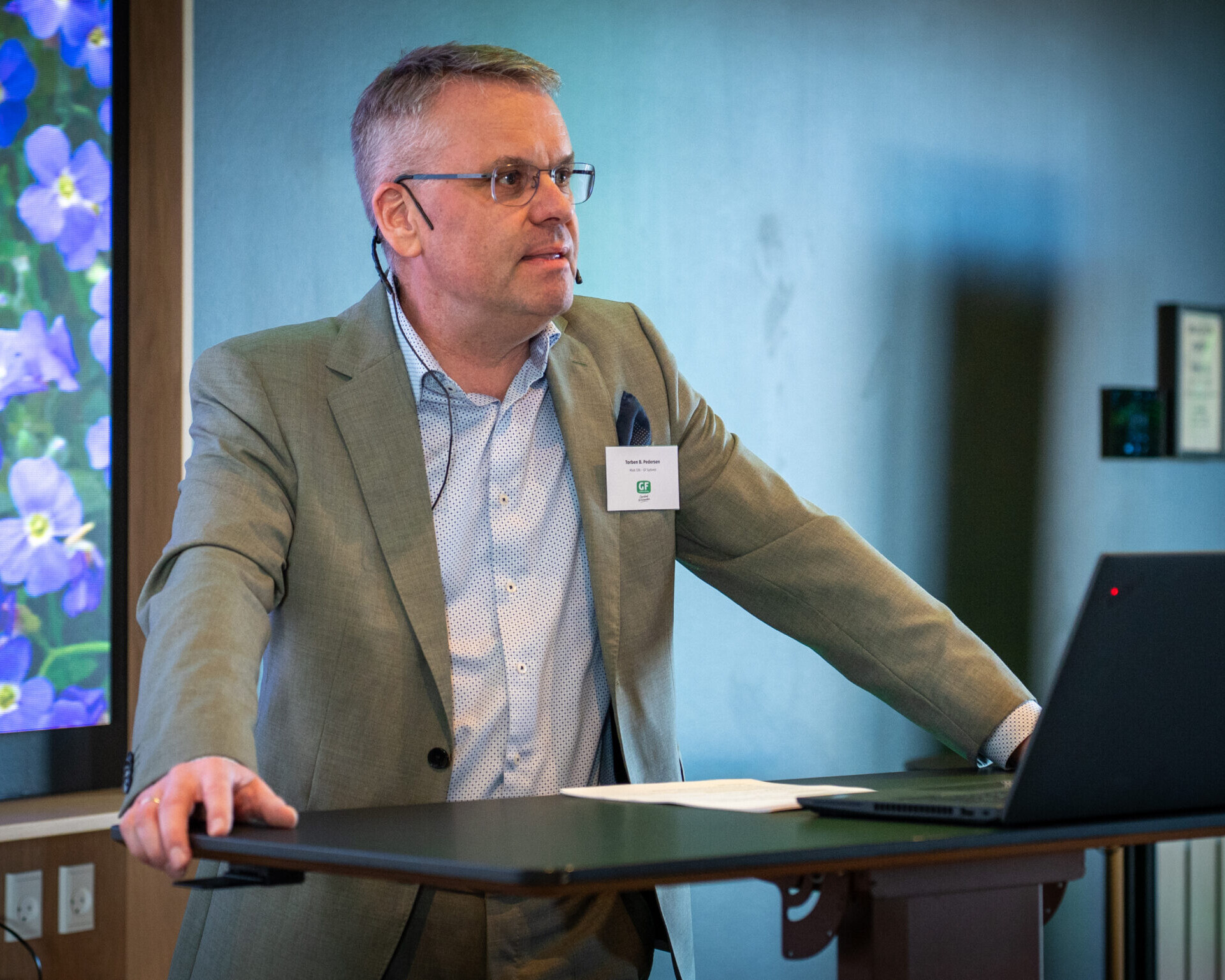 Torben B. Pedersen, Esbjerg, blev lørdag genvalgt som bestyrelsesformand på GF Forsikrings ordinære generalforsamling, som blev holdt i Middelfart. (Foto: Anders Boe/GF Forsikring).