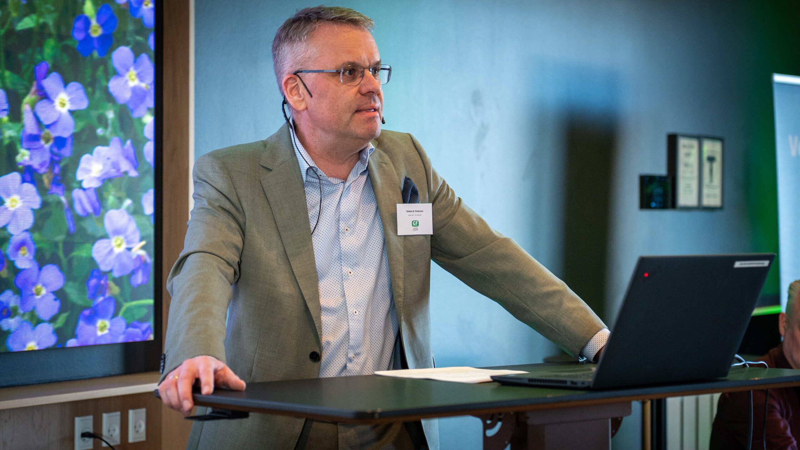 Torben B. Pedersen, Esbjerg, blev lørdag genvalgt som bestyrelsesformand på GF Forsikrings ordinære generalforsamling, som blev holdt i Middelfart. (Foto: Anders Boe/GF Forsikring).