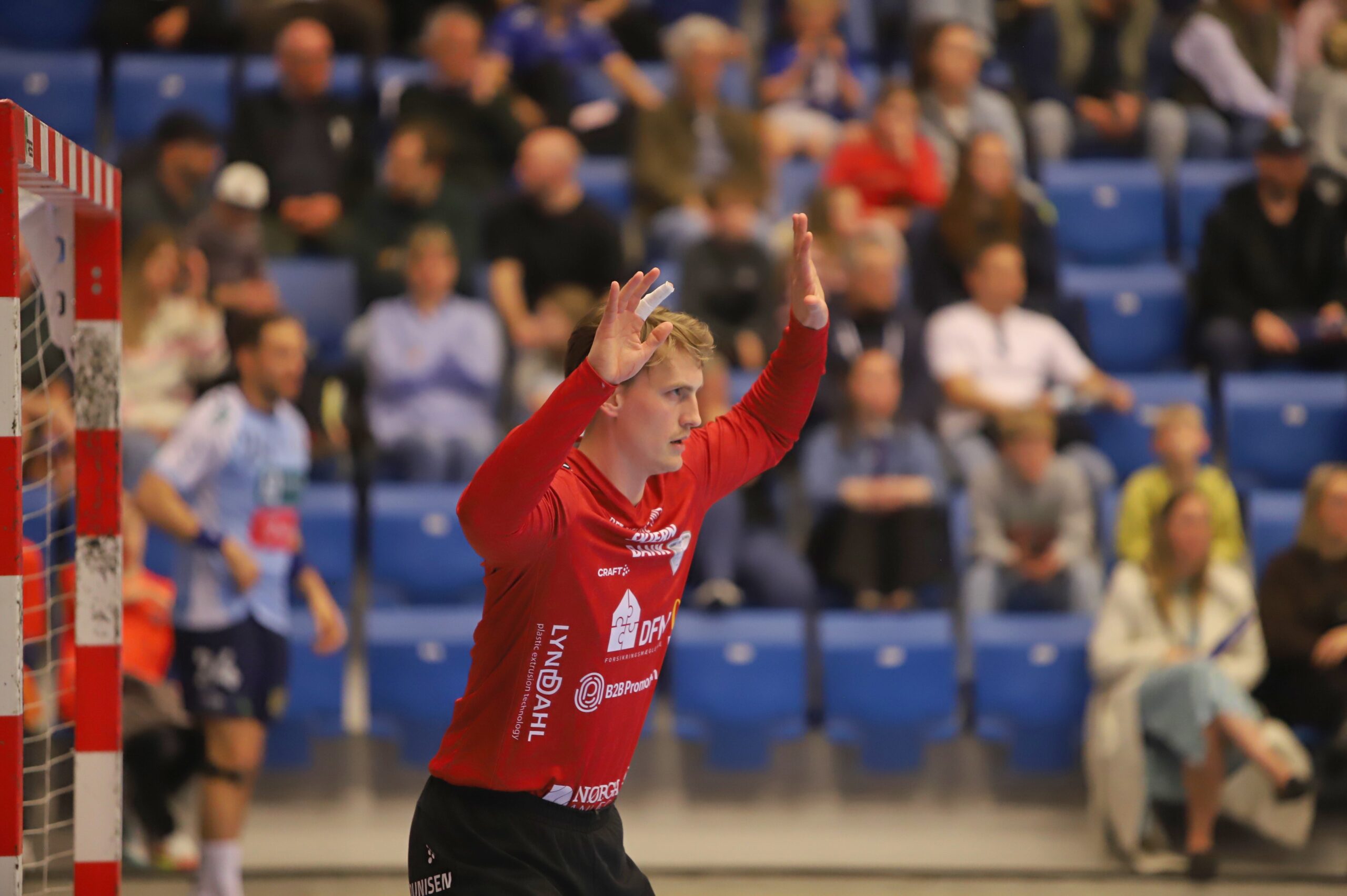 Niklas havde afgørende redninger i slutfasen. Foto: Johnny Tauman.