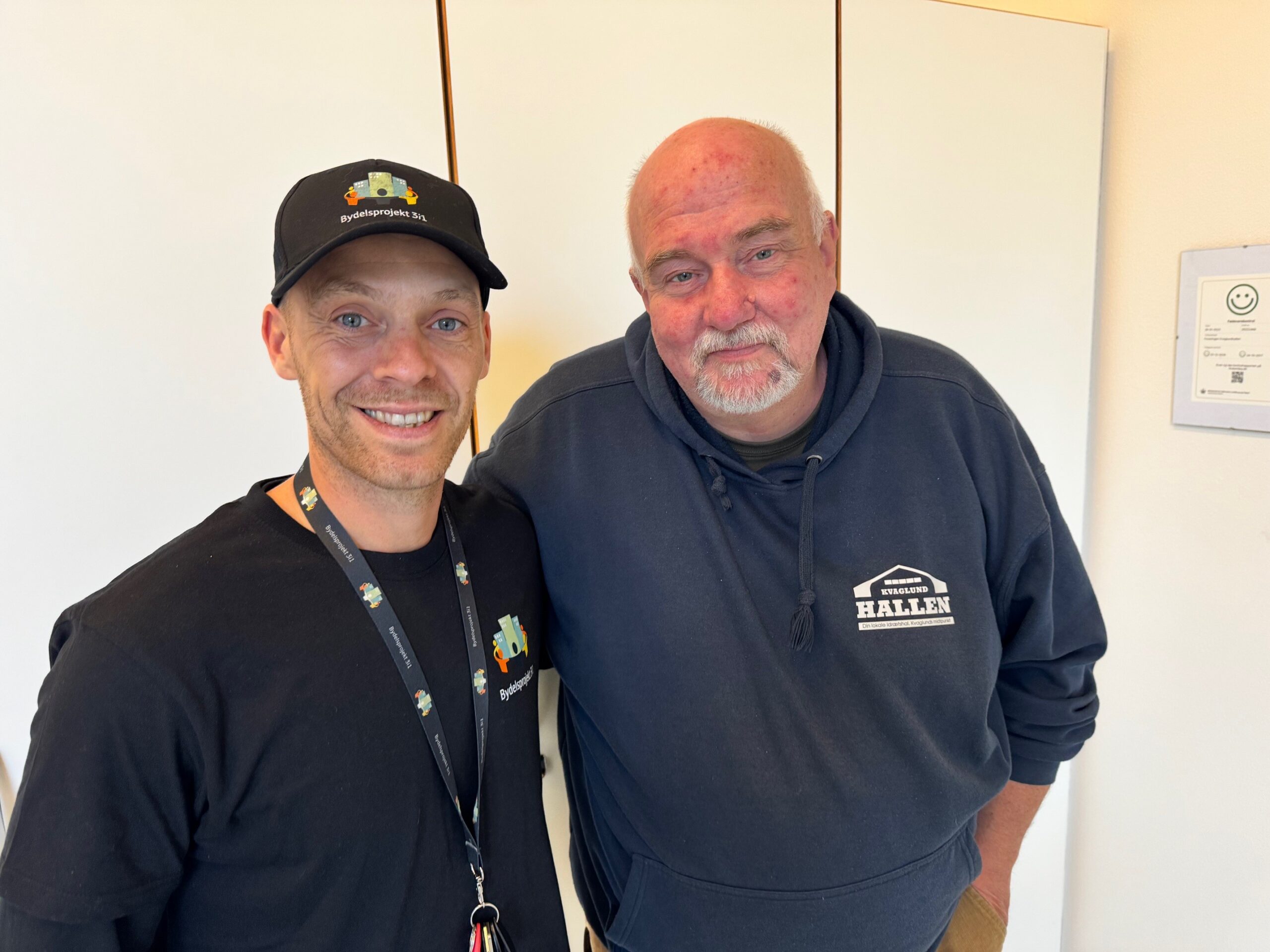 Lasse Sørensen fra Bydelsprojekt 3i1 og halbestyrer Carsten Rasmussen har stået i spidsen for projektet, der giver nyt liv til området.