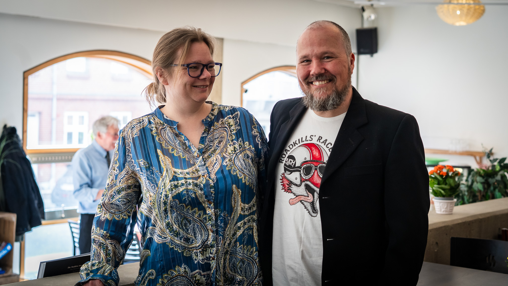 Bryllupsrejsen går lørdag til Fredericia. På tirsdag slår de officielt dørene op til Café K - Kaffekapitlet på Hovedbiblioteket. Foto: Fjodor Pedersen.