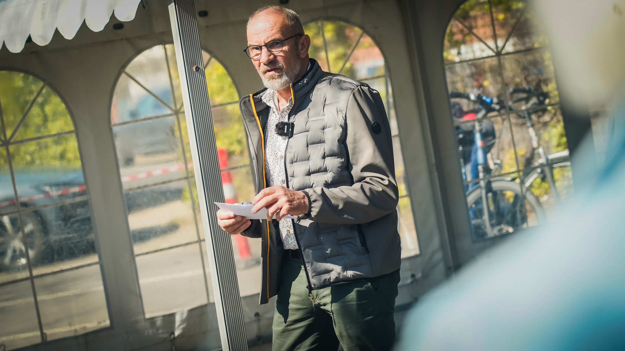 Udvalgsformand Kurt Bjerrum. Også hans forgænger Henning Ravn var tilstede ved tirsdagens arrangement. Foto: Fjodor Pedersen.