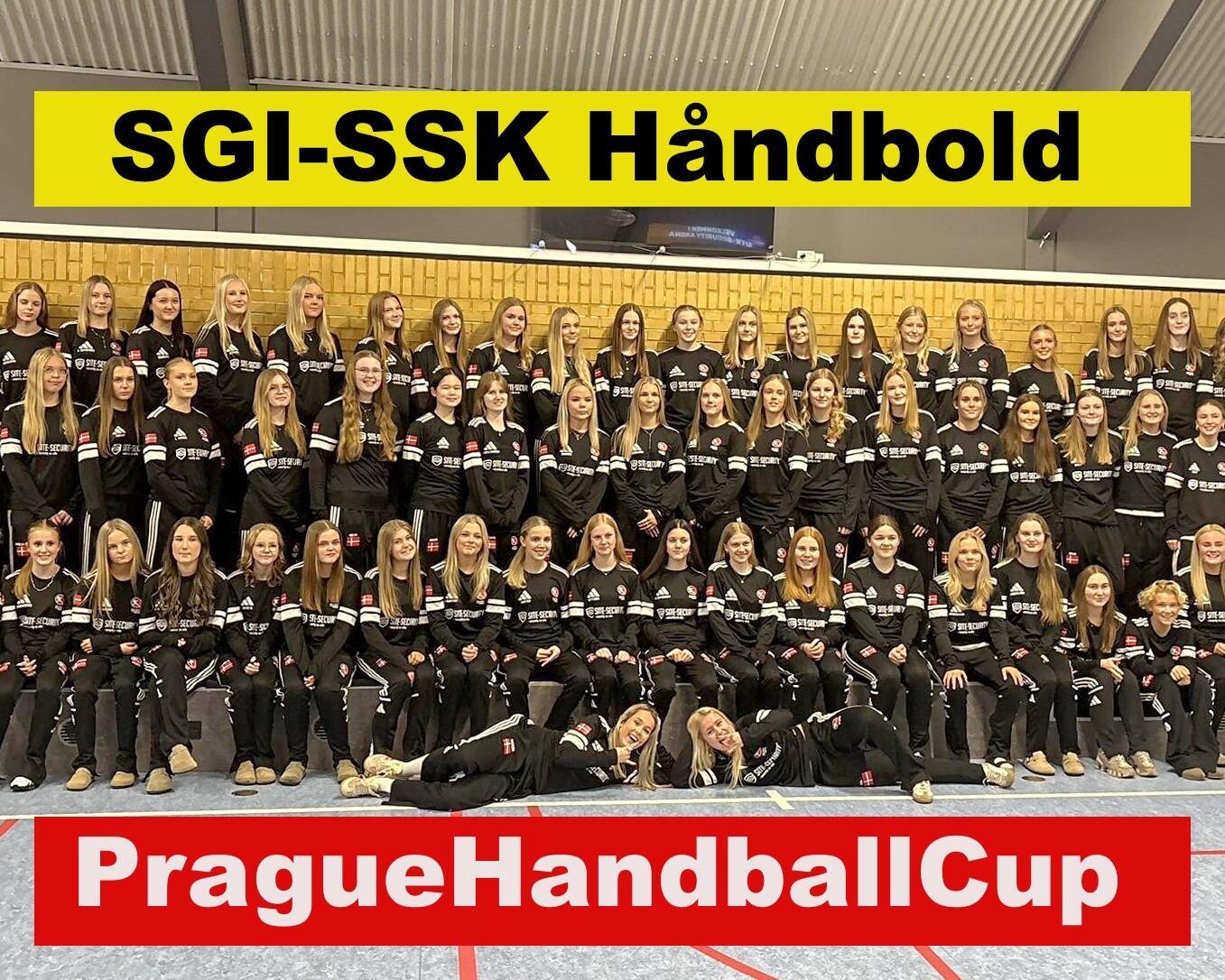 Seks SGI-SSK-hold klar til kæmpe håndboldoplevelse i Prag. Privatfoto.