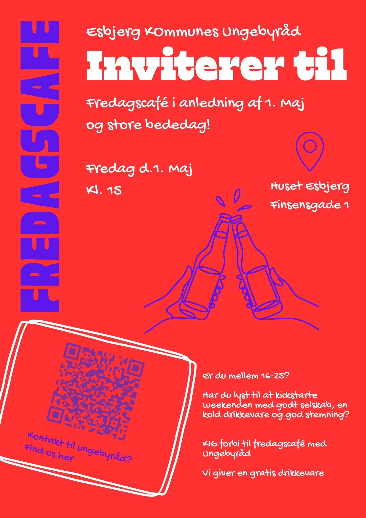 Plakat: Ungebyrådet i Esbjerg Kommune.