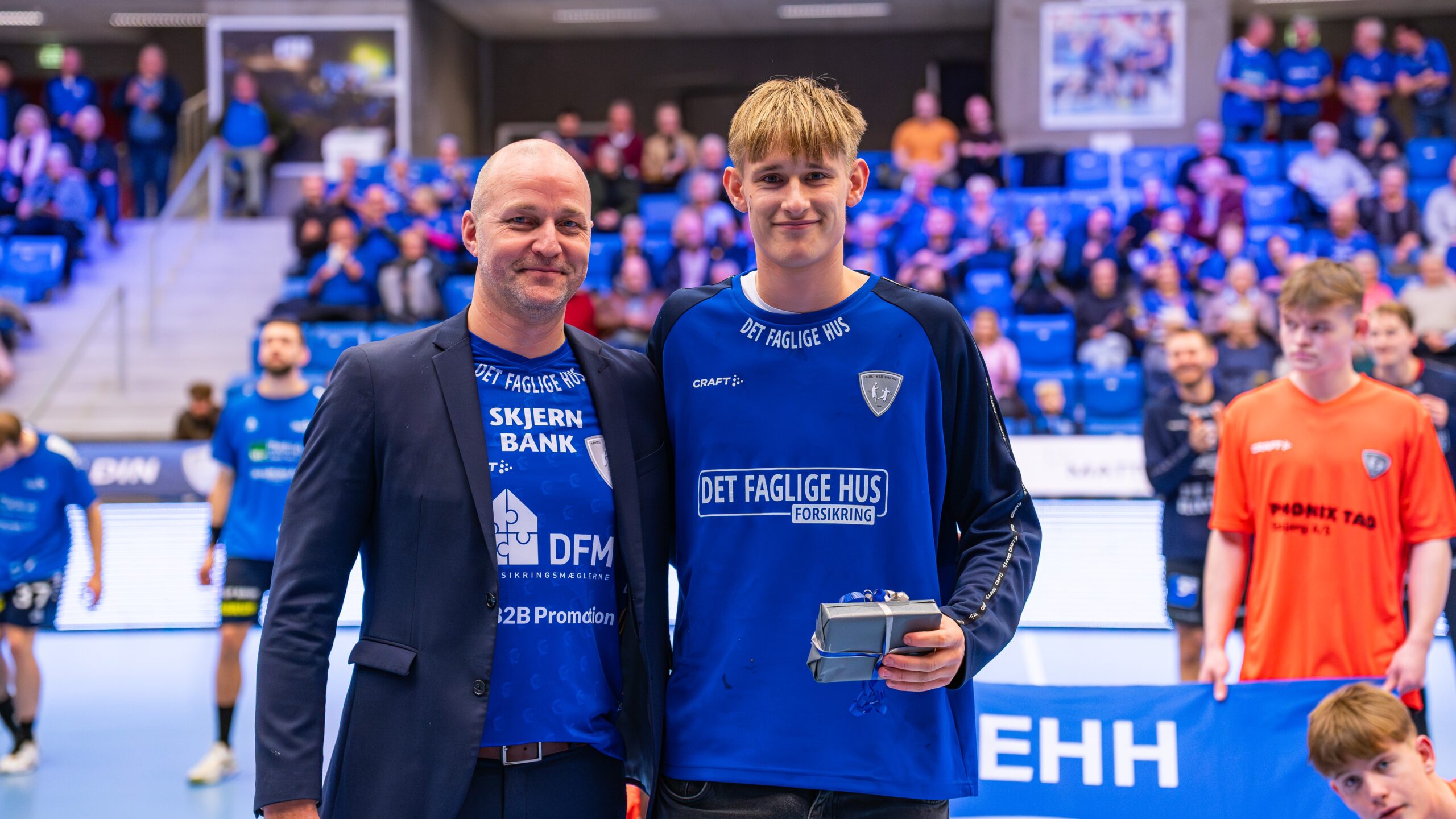 19-årige Mads Christiansen tager springet fra U19 til ligaholdet i Ribe-Esbjerg HH. Pressefoto.
