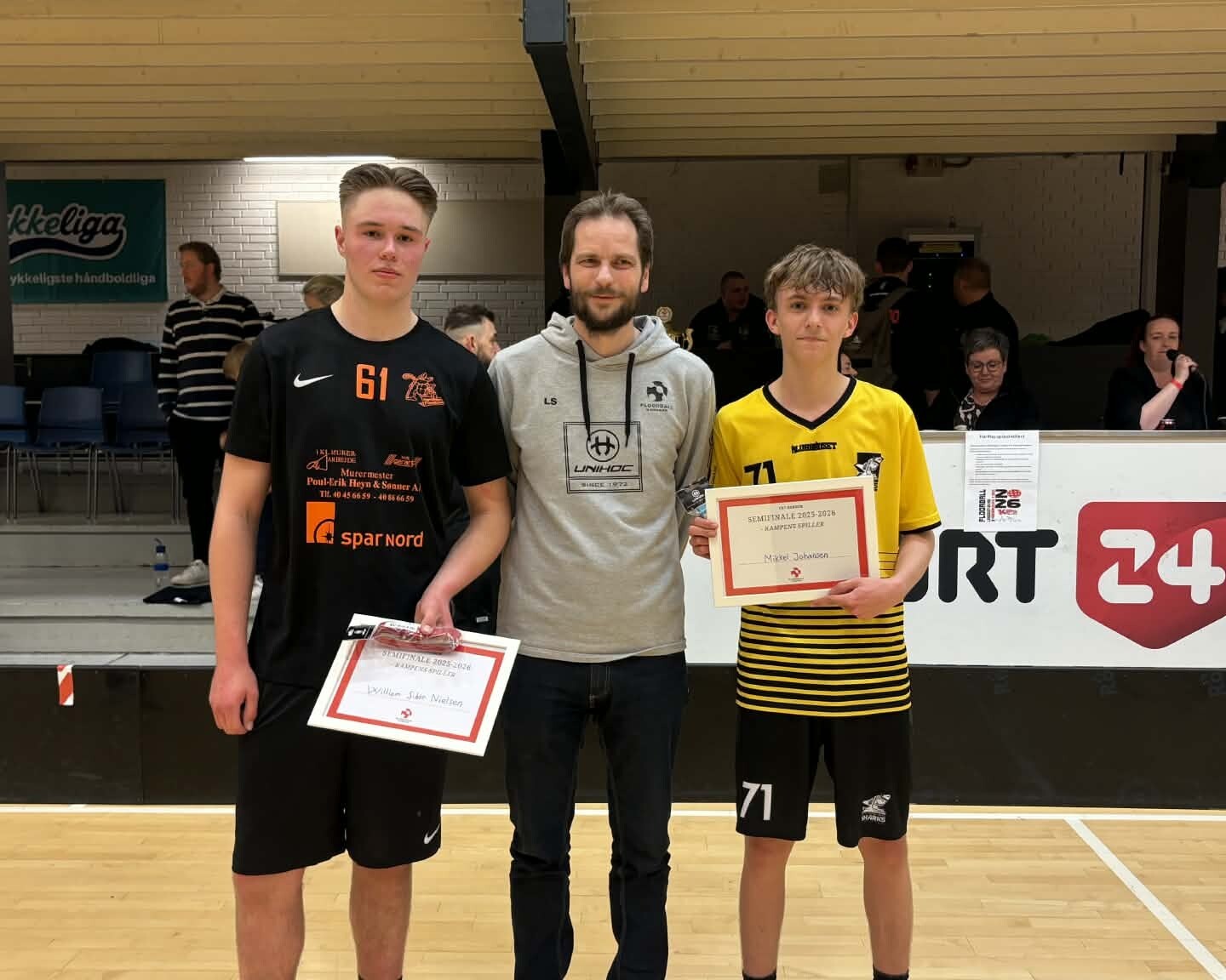 Kampens spiller for Esbjerg Sharks blev Mikkel Johansen, som også er en de af U19 landsholdet