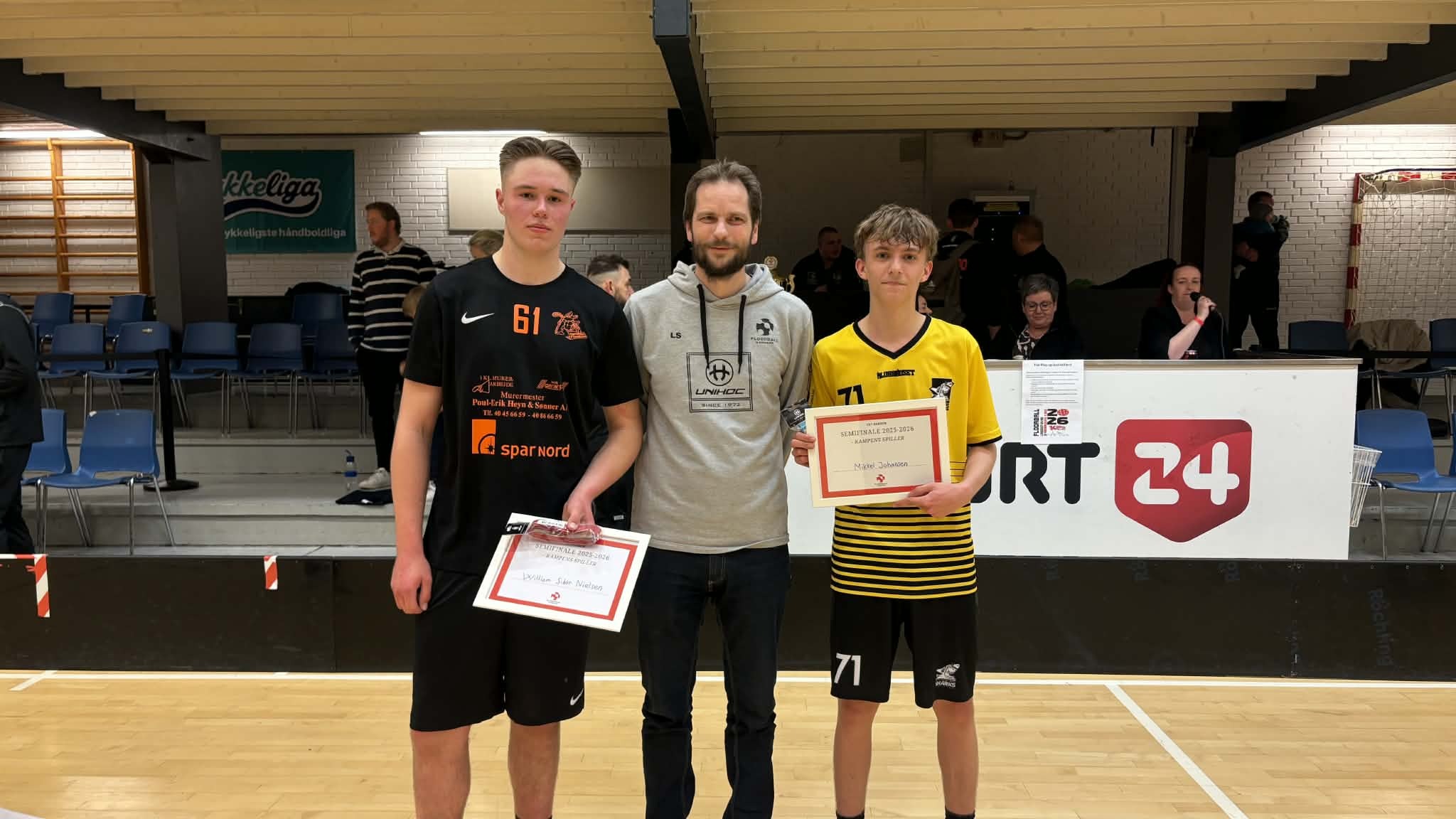 Kampens spiller for Esbjerg Sharks blev Mikkel Johansen, som også er en de af U19 landsholdet