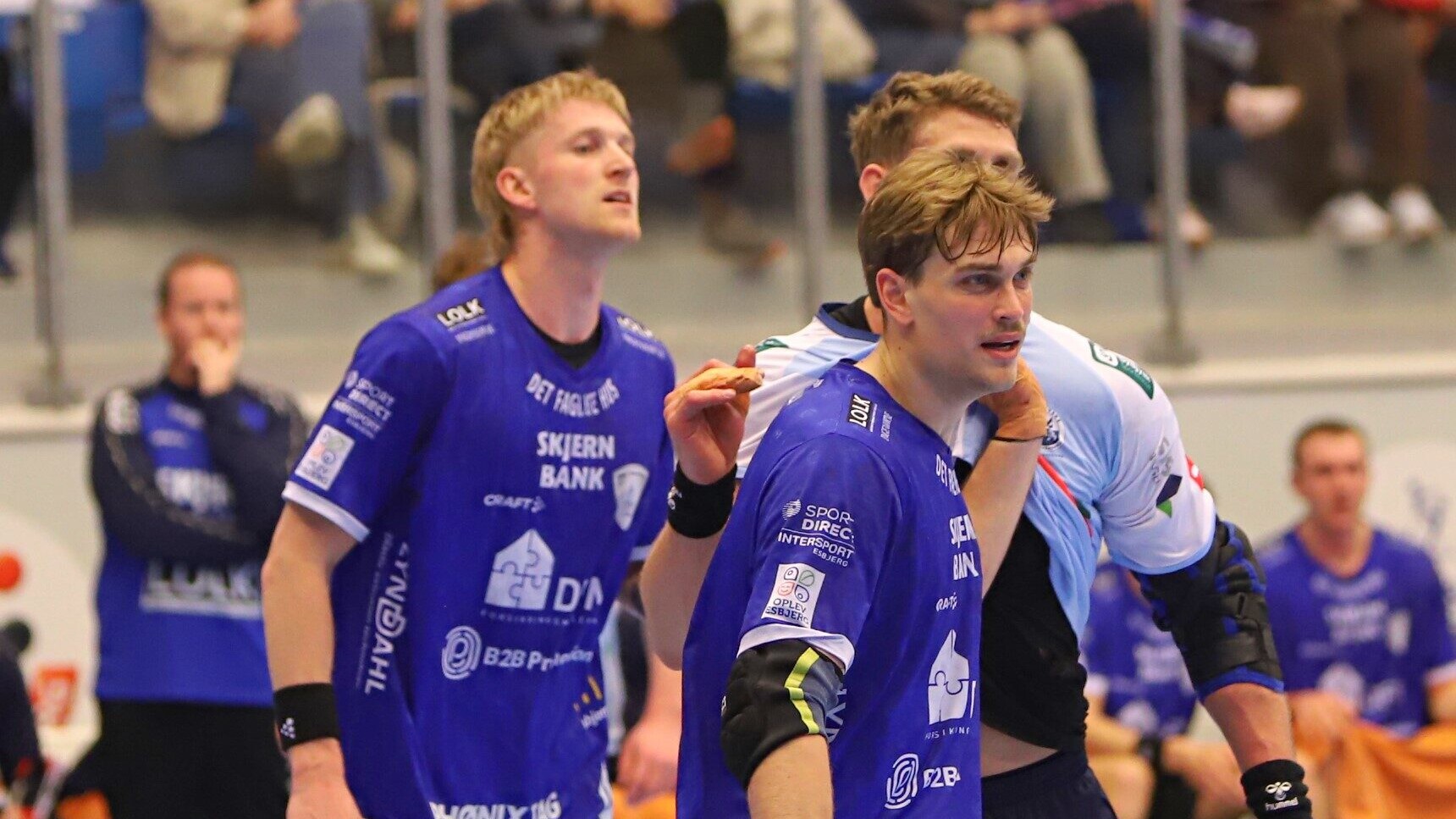 Karl Wallinius spiller ofte over stregen - i dag mod TMS kostede det tre udvisninger. Foto: Johnny Tauman.