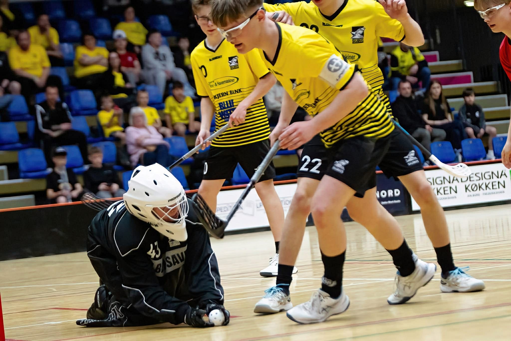 Esbjerg Sharks U17-hold dyster ved Final 4 for første gang. Privatfoto fra en tidligere kamp.