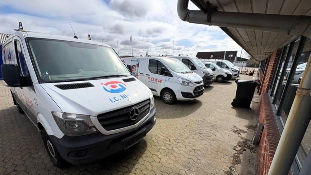 IC Nielsen havde frem til konkursen i februar hjemme på Tømrervej i Sædding. PR-foto.