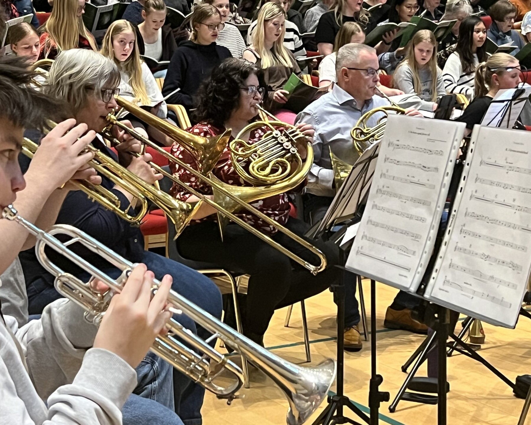Kulturskolens Symfoniorkester og flere lokale kor går sammen i opførelsen af Lysvår – en stor musikalsk hyldest til foråret. Pressefoto.