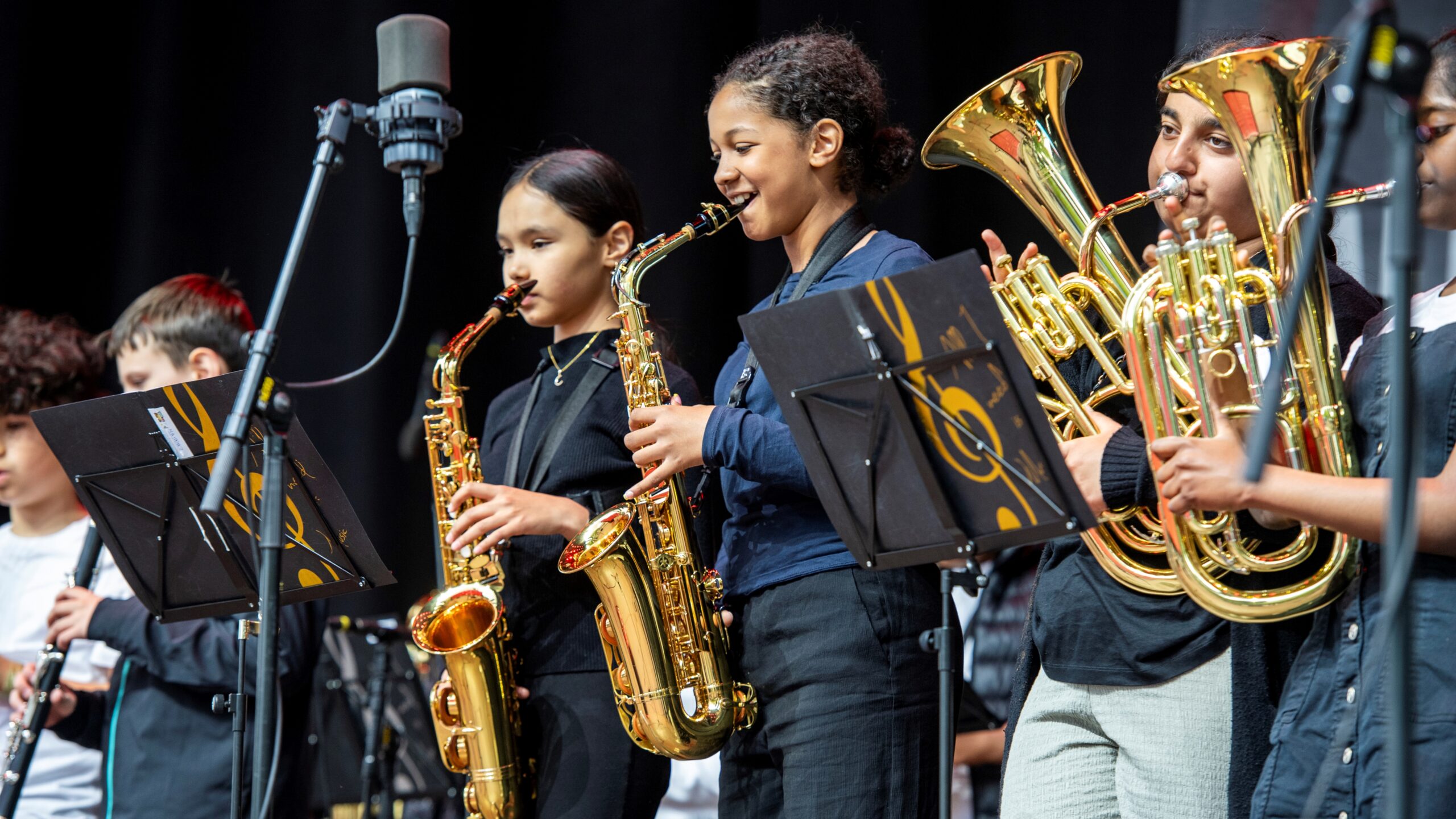 UnOS fra Esbjerg og omegn er blandt de mange deltagere i musikskoledagene i Tivoli. PR-foto.