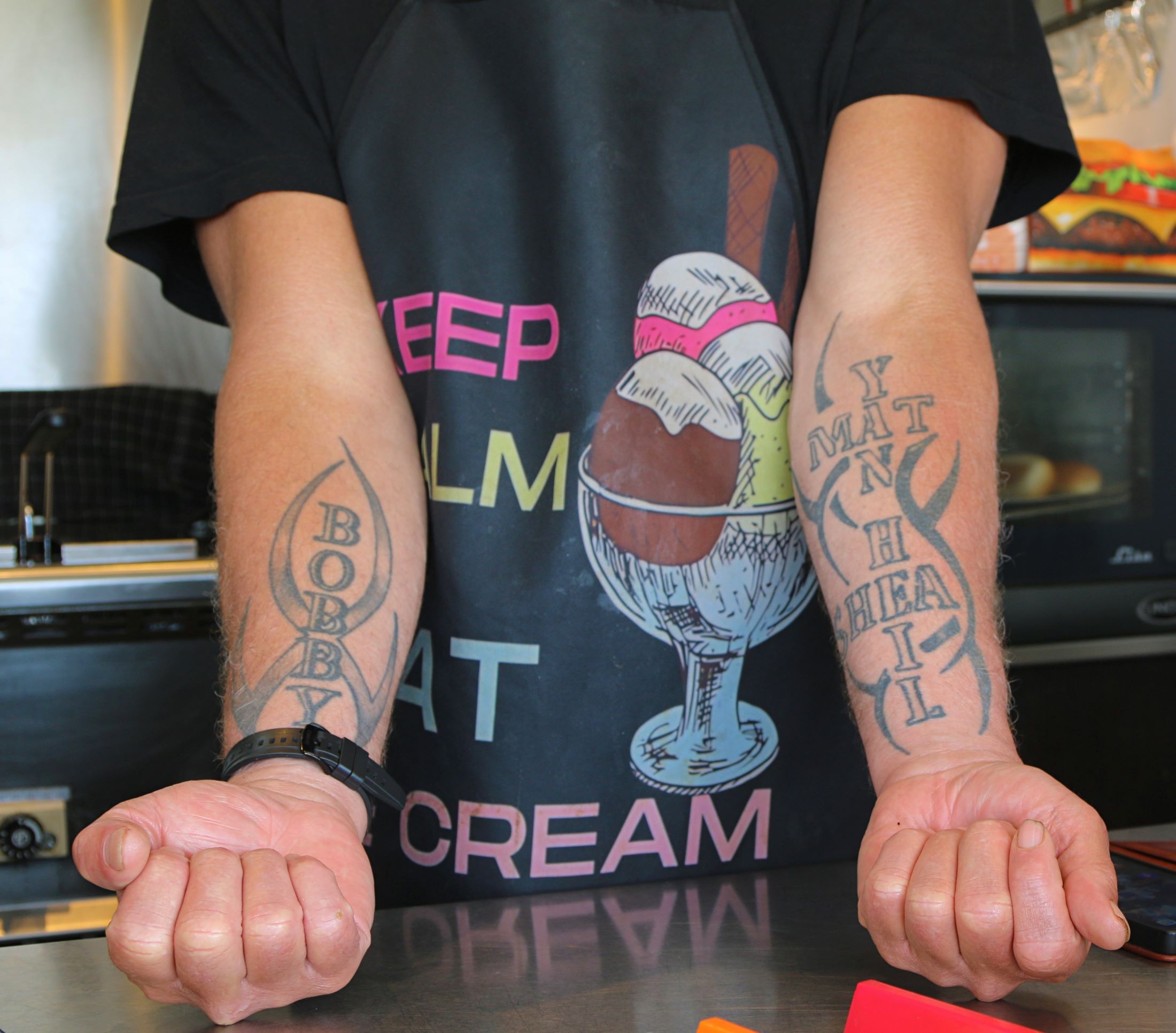 Tatoveringerne betyder meget for Sandro. Foto: Johnny Tauman.
