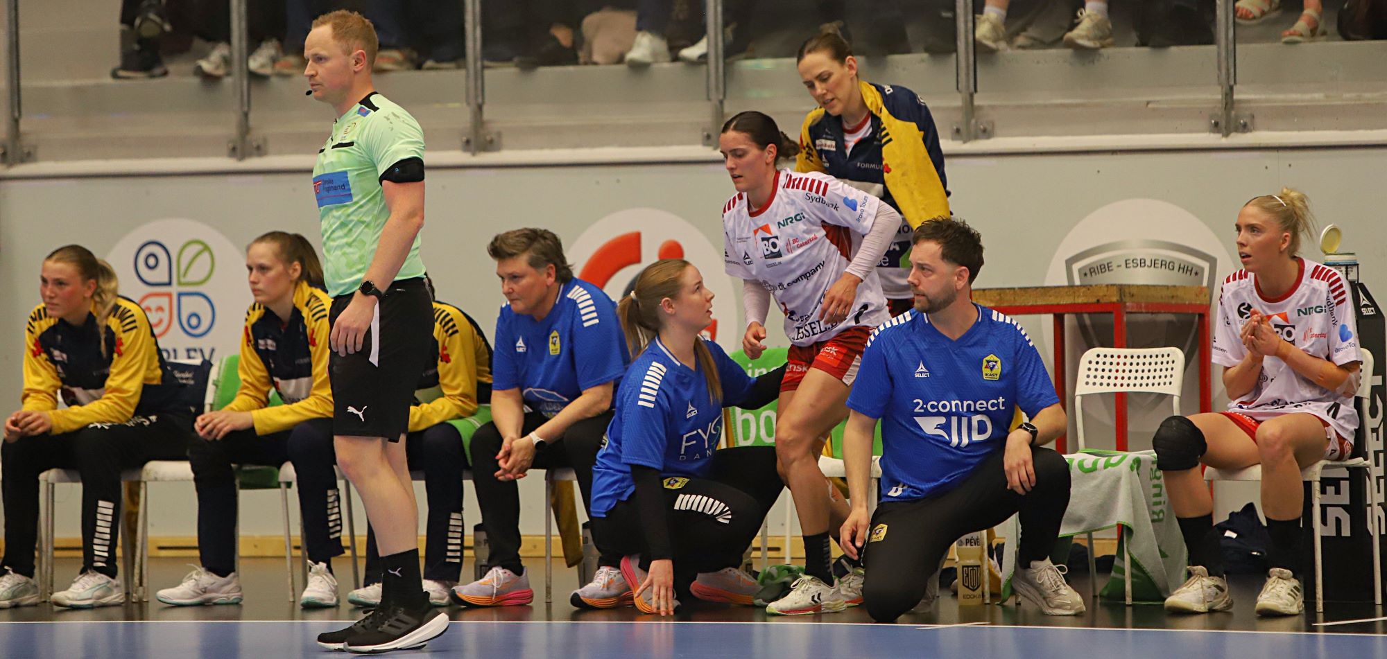 Ikke mere spilletid i denne kamp, vurderede sundhedsstaben. Foto: Johnny Tauman.