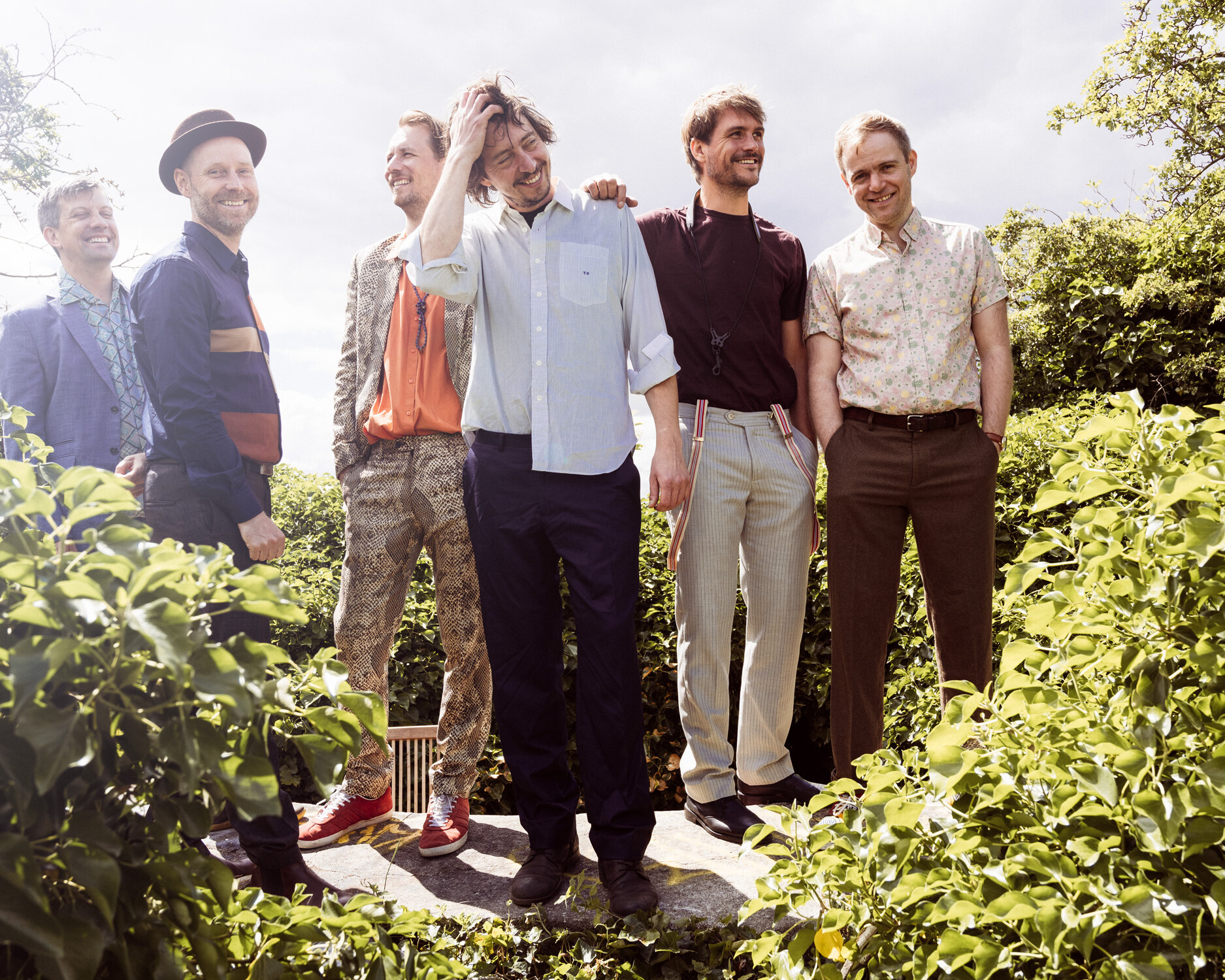 Det prisvindende band Sunbörn gæster torsdag den 21. maj Syddansk Musikkonservatorium i Esbjerg med deres globale miks af jazz, afrobeat, fusion og elektroniske grooves. Pressefoto.
