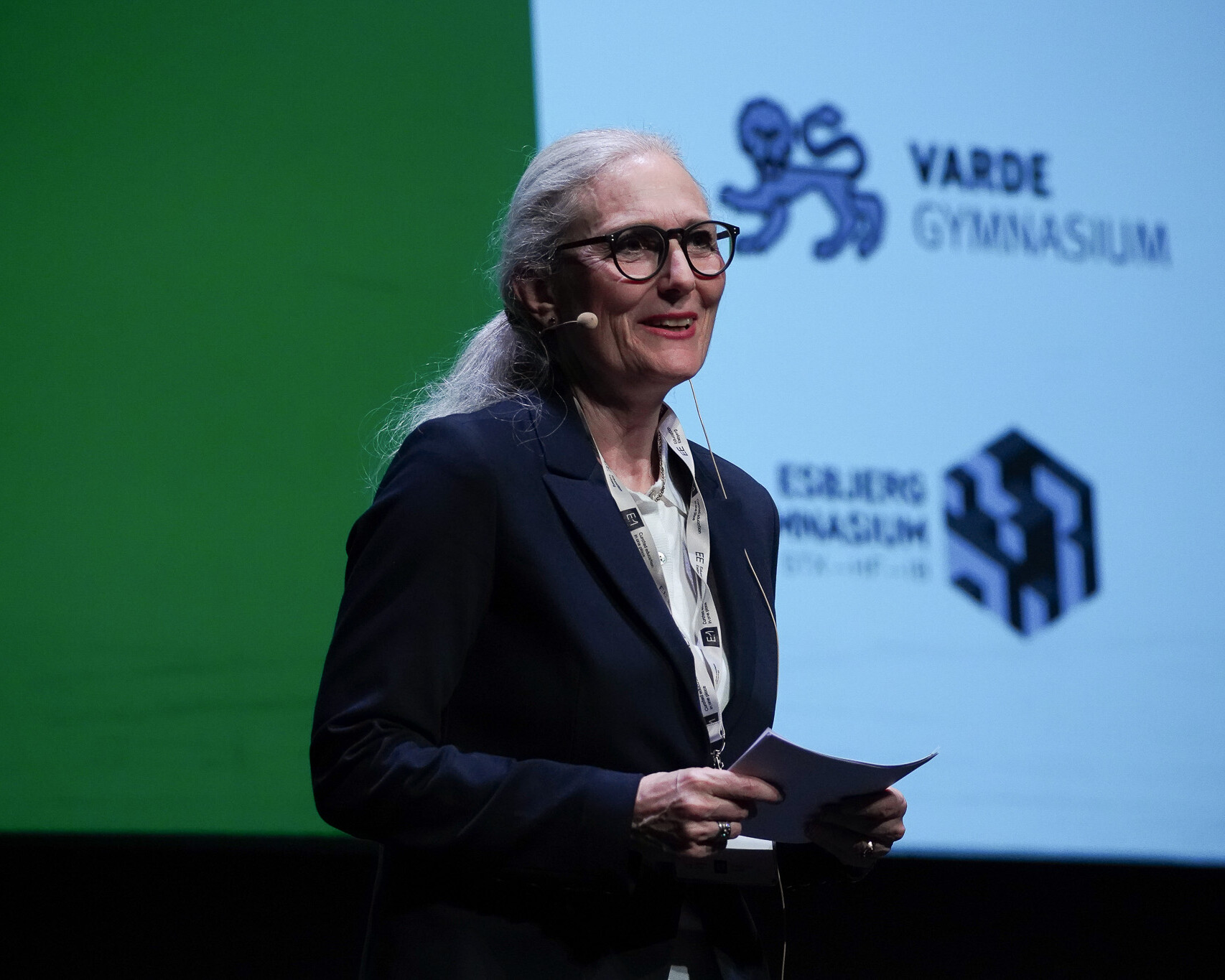Sygehusdirektør Anna-Marie Bloch Münster, bestyrelsesleder i Education Esbjerg, pegede på behovet for stærkere samarbejde mellem kommuner, virksomheder og uddannelsesinstitutioner. Foto: Education Esbjerg.