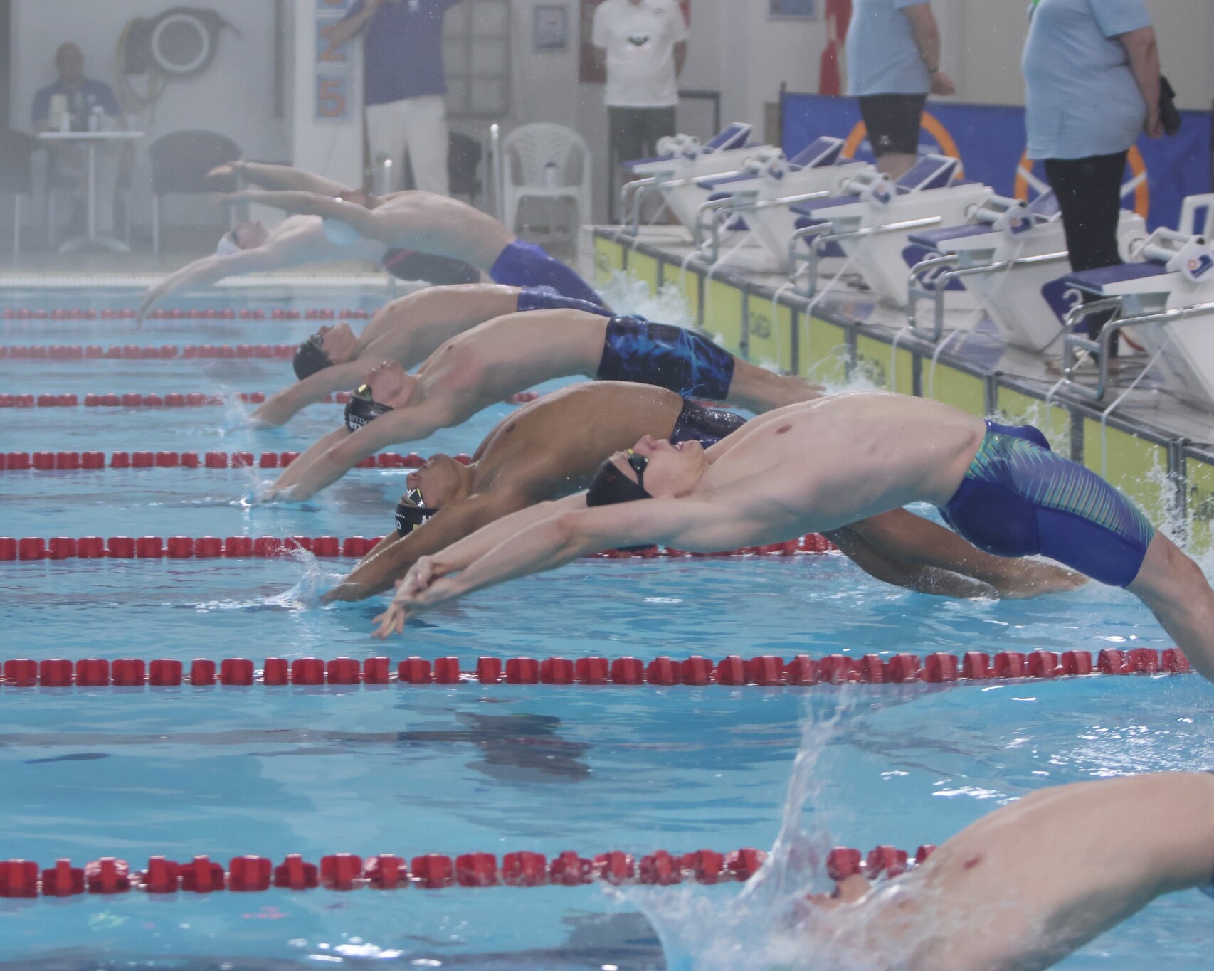 Omkring 1.100 svømmere fra Danmark, Tyskland, Sverige og Finland deltager i weekenden i Danish International Swim Cup i Esbjerg. Foto: Esbjerg Svømmeklub.