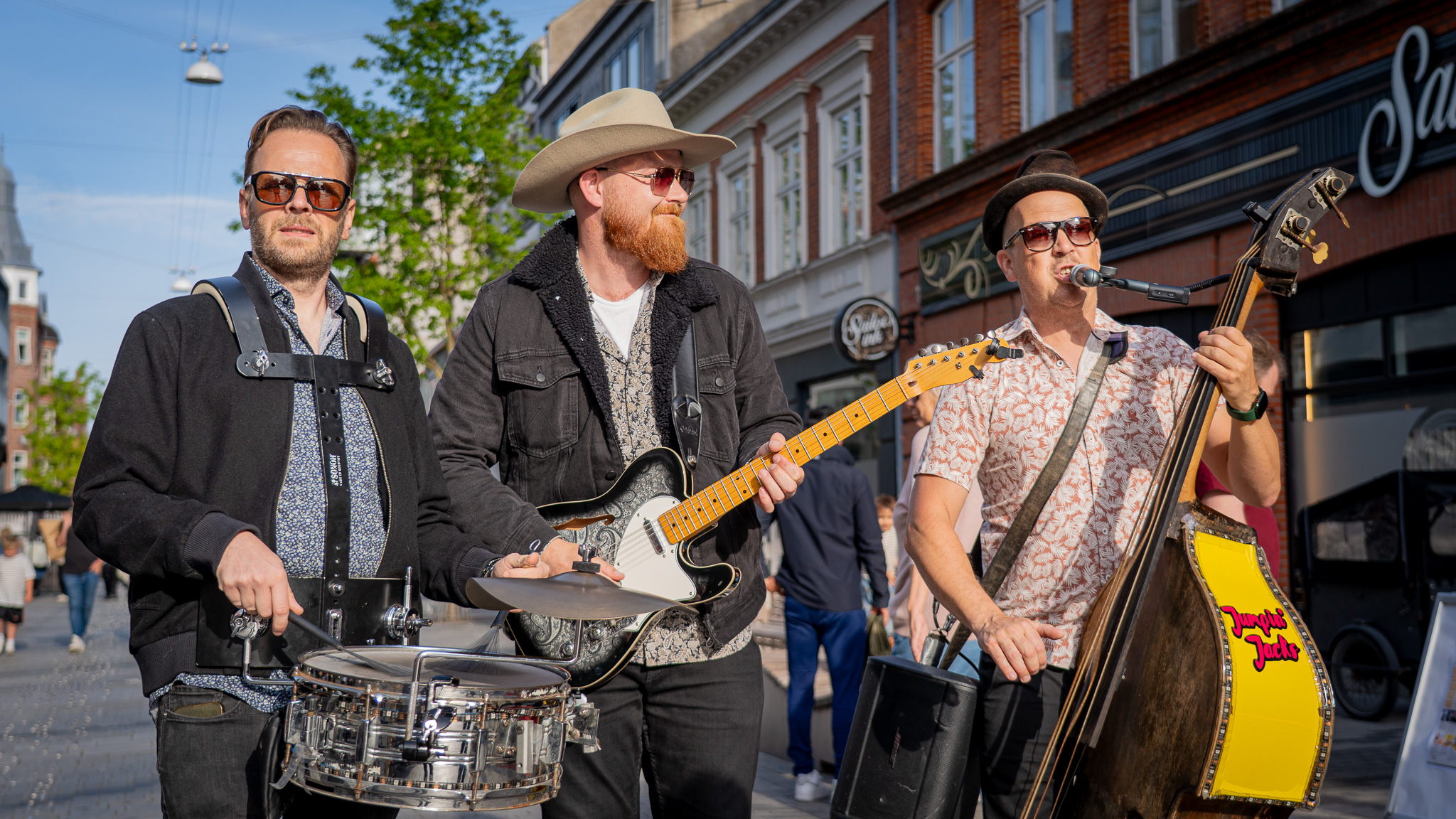 Jumpin' Jacks var med til at sætte stemningen i Kongensgade. Foto: Fjodor Pedersen.