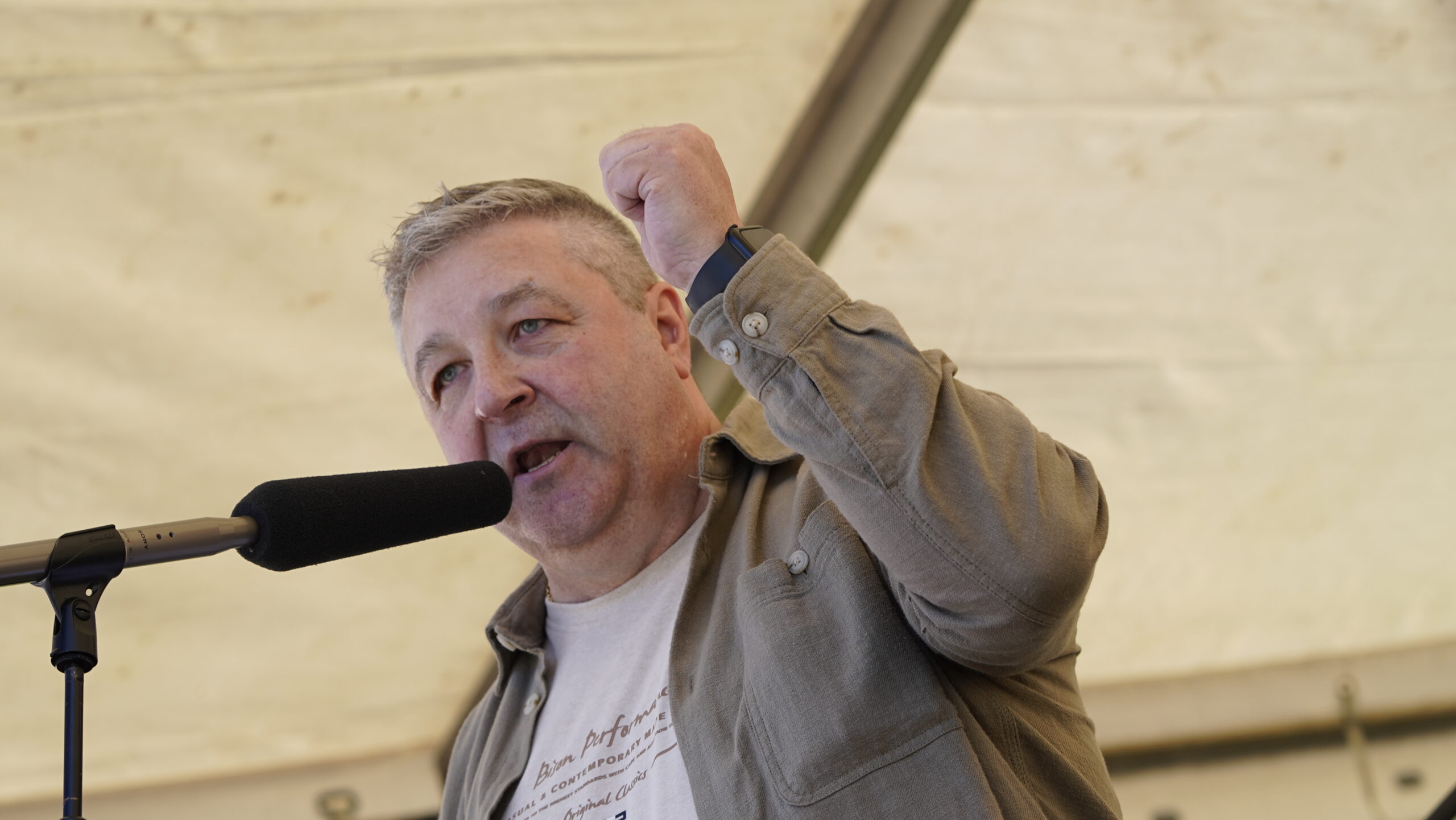Henning Overgaard, 1. maj 2026, Gryden i Esbjerg. Foto: Fjodor Pedersen.
