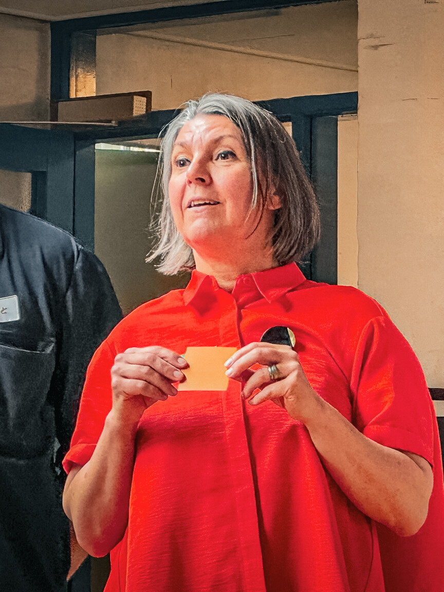 Christina Korsbek Olsen fra Esbjerg Kommune og Erik Boyschau fra Esebolig åbnede workshoppen om fremtidens internationale kvarter i Esbjerg.