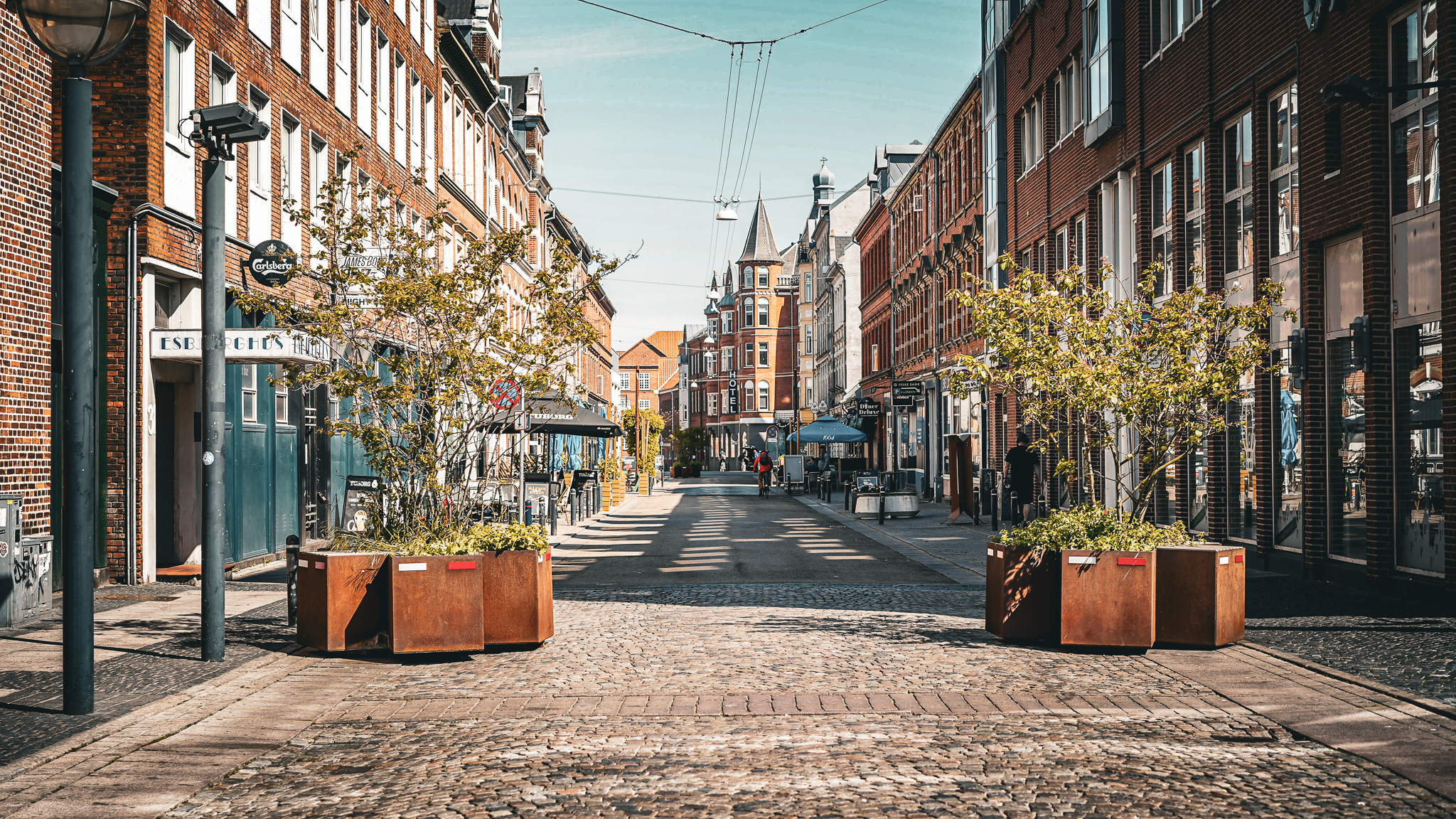 Fra Torvegade må man dreje til både højre og venstre ind i "gågadezonen". Foto: Fjodor Pedersen.