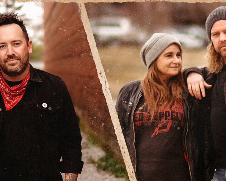 Den danske americana-duo Glimtvis og amerikanske Noah Smith drager i juni på fælles Danmarksturné med stop i blandt andet Esbjerg. Pressefoto.