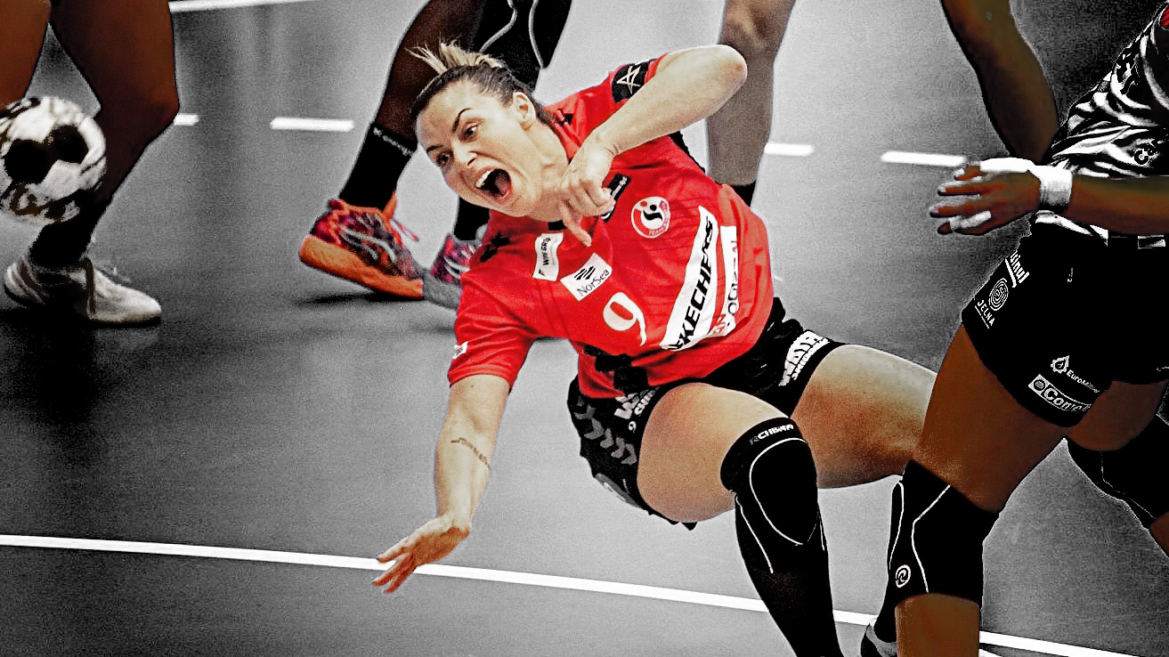 Nora Mørk i gennembrudsforsøg. Foto: Johnny Tauman.