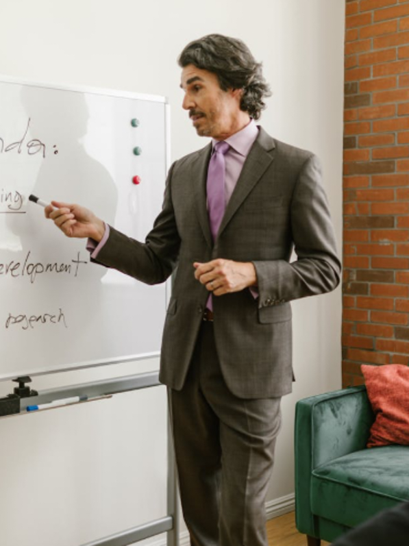 Whiteboard bruges ofte som et praktisk værktøj til at samle information ét sted, Genrefoto.