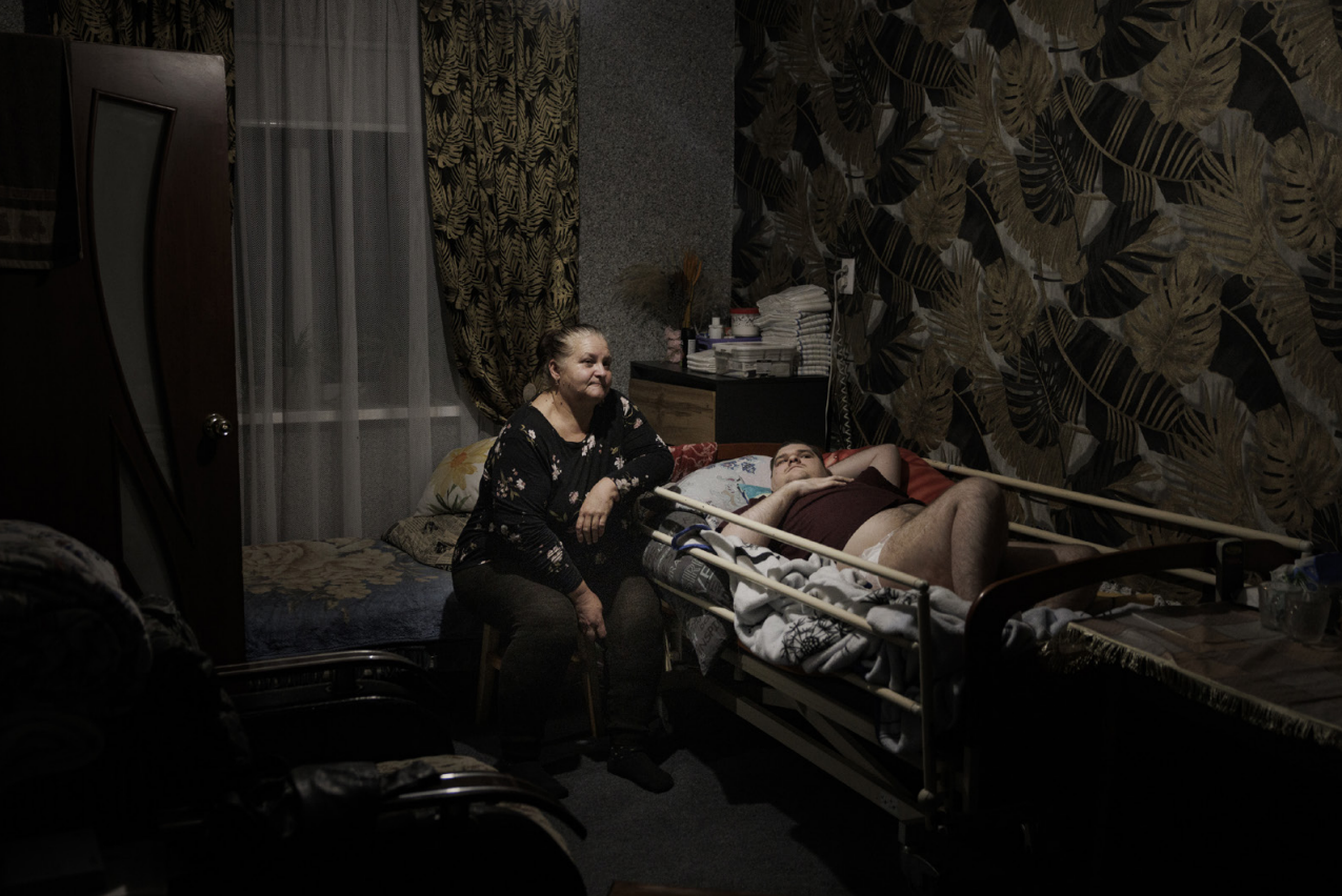 Udstillingen skildrer hverdagen for ukrainere med handicap i et land præget af krig og usikkerhed. Foto: Olaufur Gestsson.