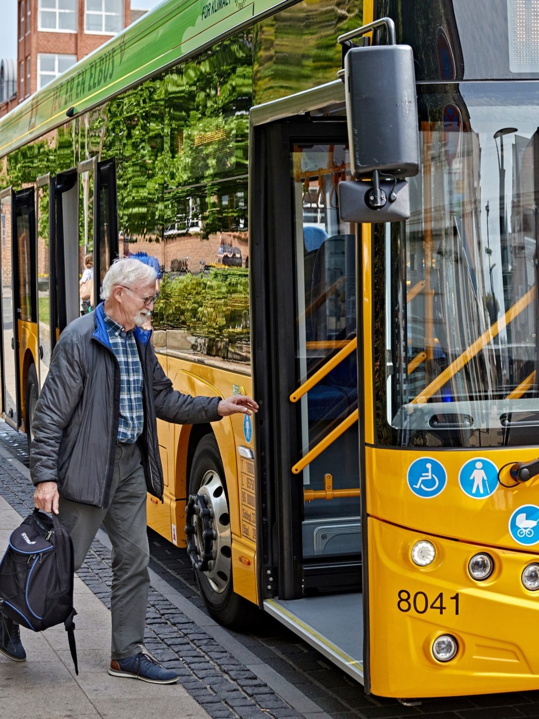 Bybus i Skolegade. Pressefoto: Sydtrafik.