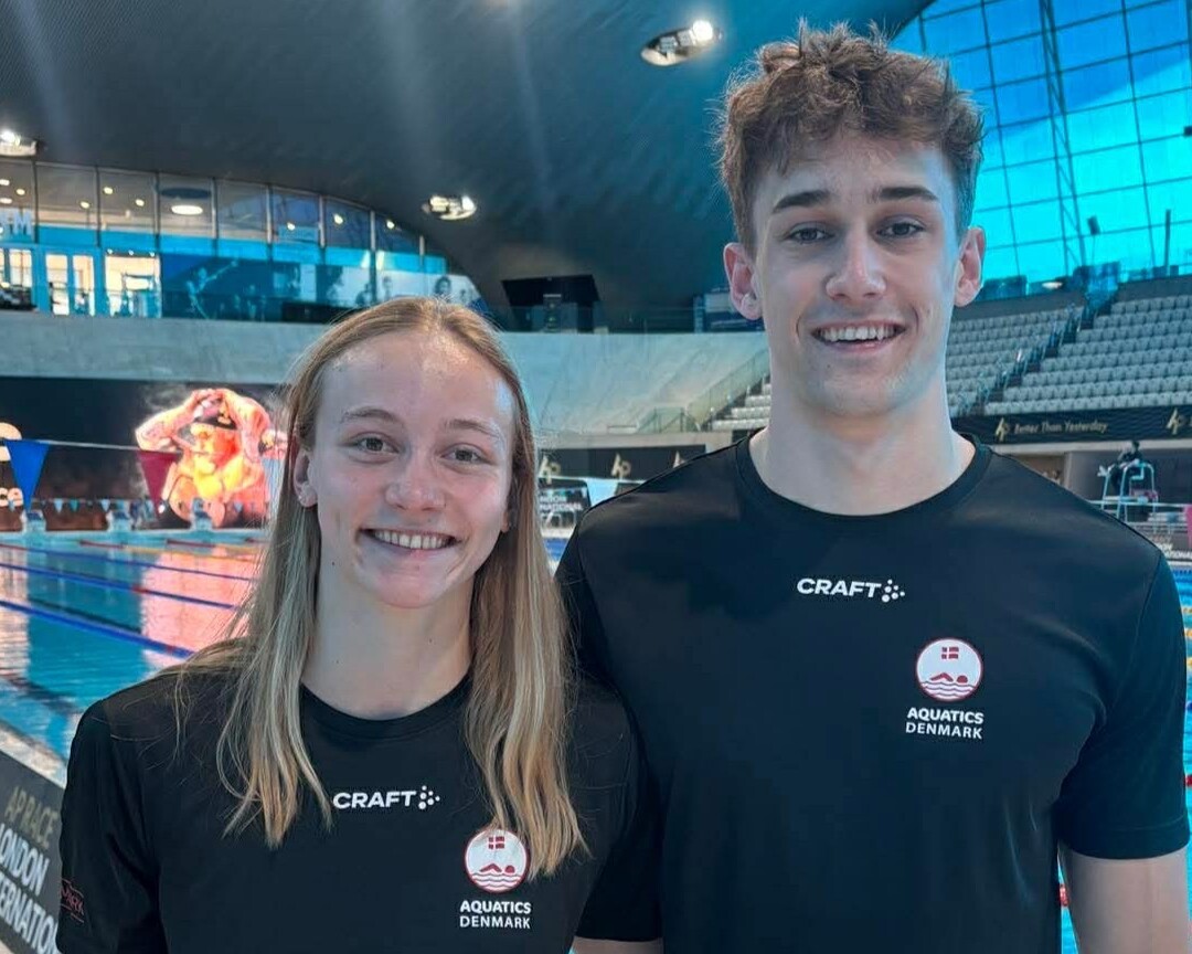 Ida Jacobsen og Shawn Wolf imponerede ved internationalt topstævne i London blandt verdensrekordholdere og olympiske mestre. Pressefoto.