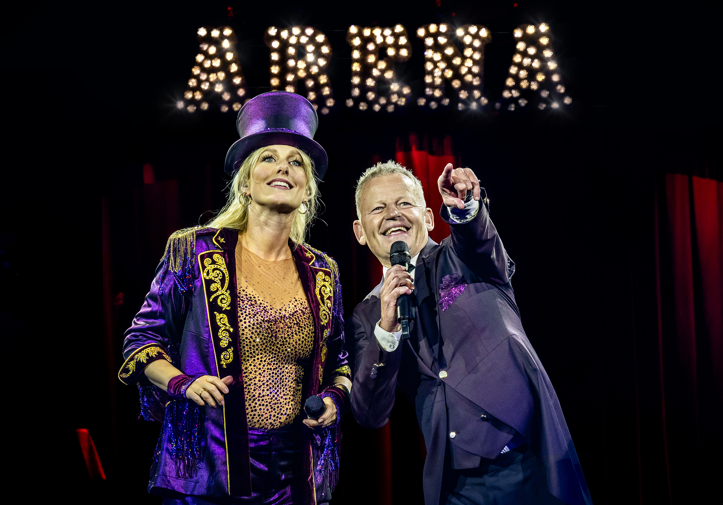 Malene Qvist og Bubber i Cirkus Arena. 