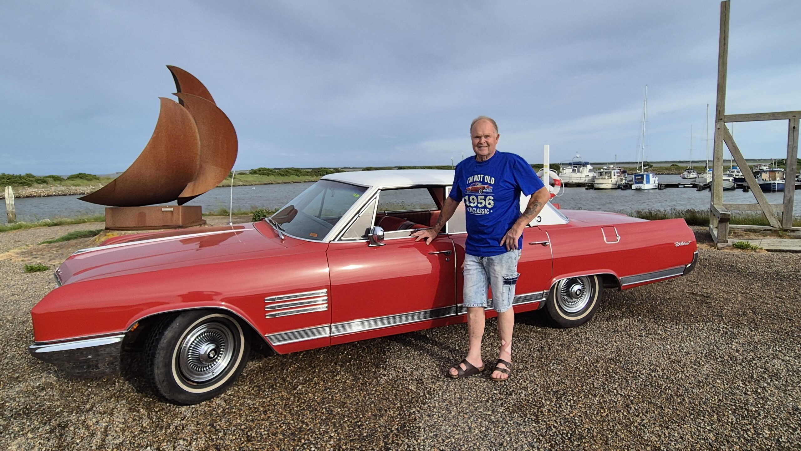 John Loui på Esbjerg-siden af vandet. Foto: Camilla Uth.